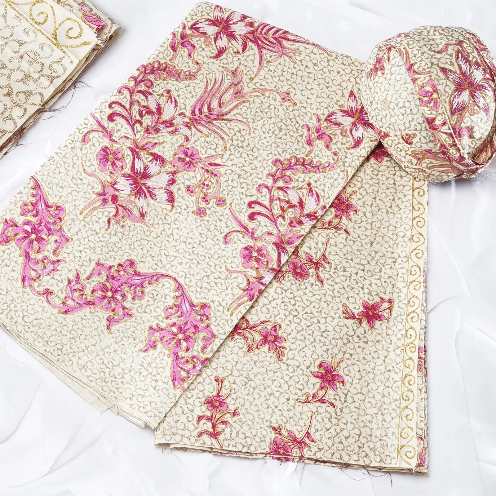 (KAM-030) Kain Pengantin Sunda Garutan Pink Lena