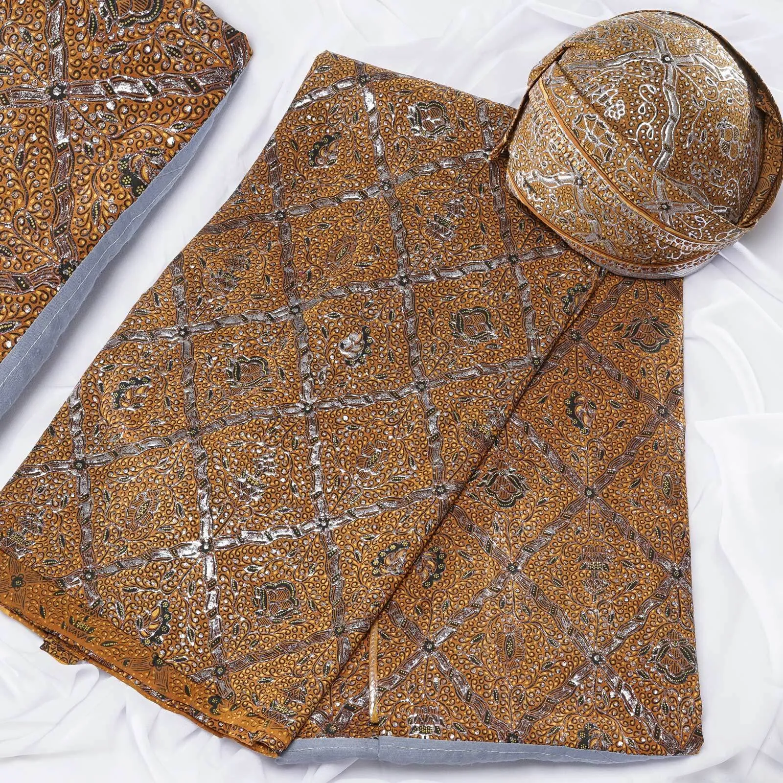 (KAM-077) Kain Pengantin Solo Sidomukti Coklat Imam