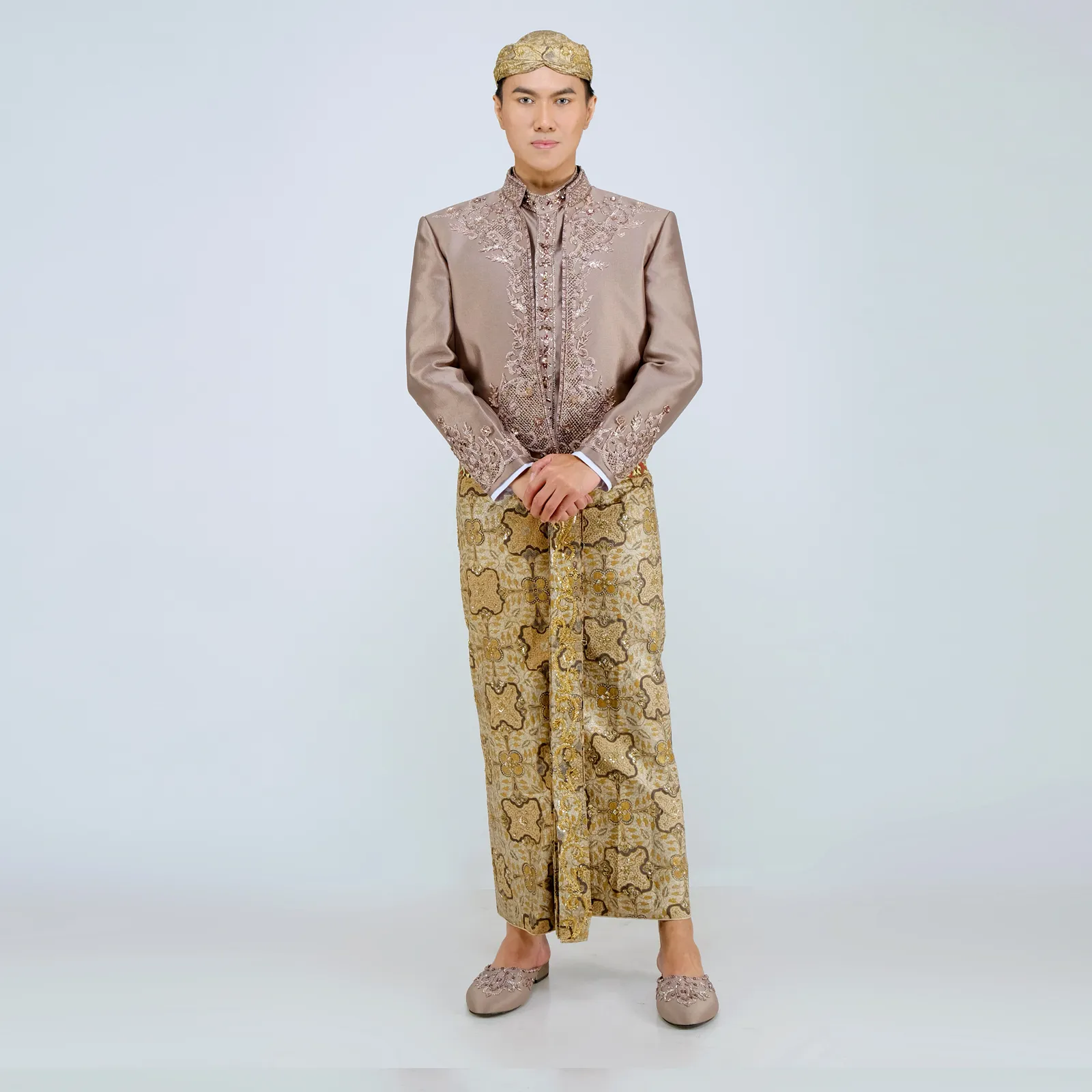 (BJ-189) Beskap Pengantin Mauve (Jawa)