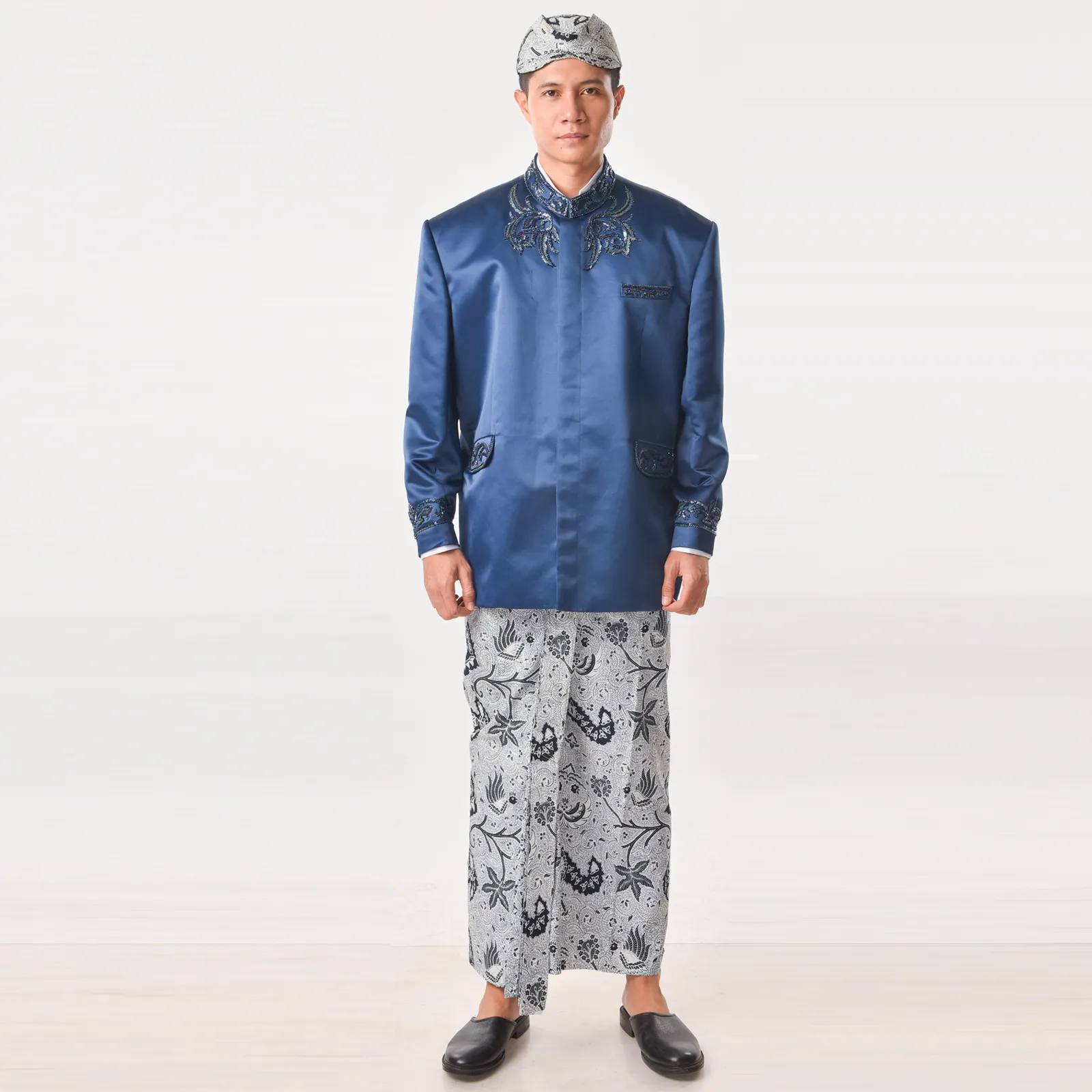 (BOS-004) Beskap Biru Navy Payet