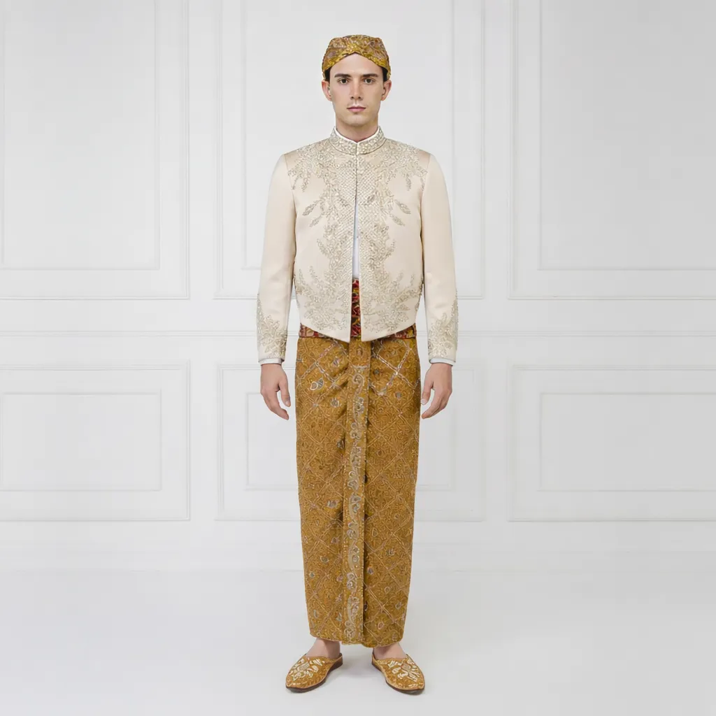 (BJ-201) Beskap Pengantin Nude Bella I