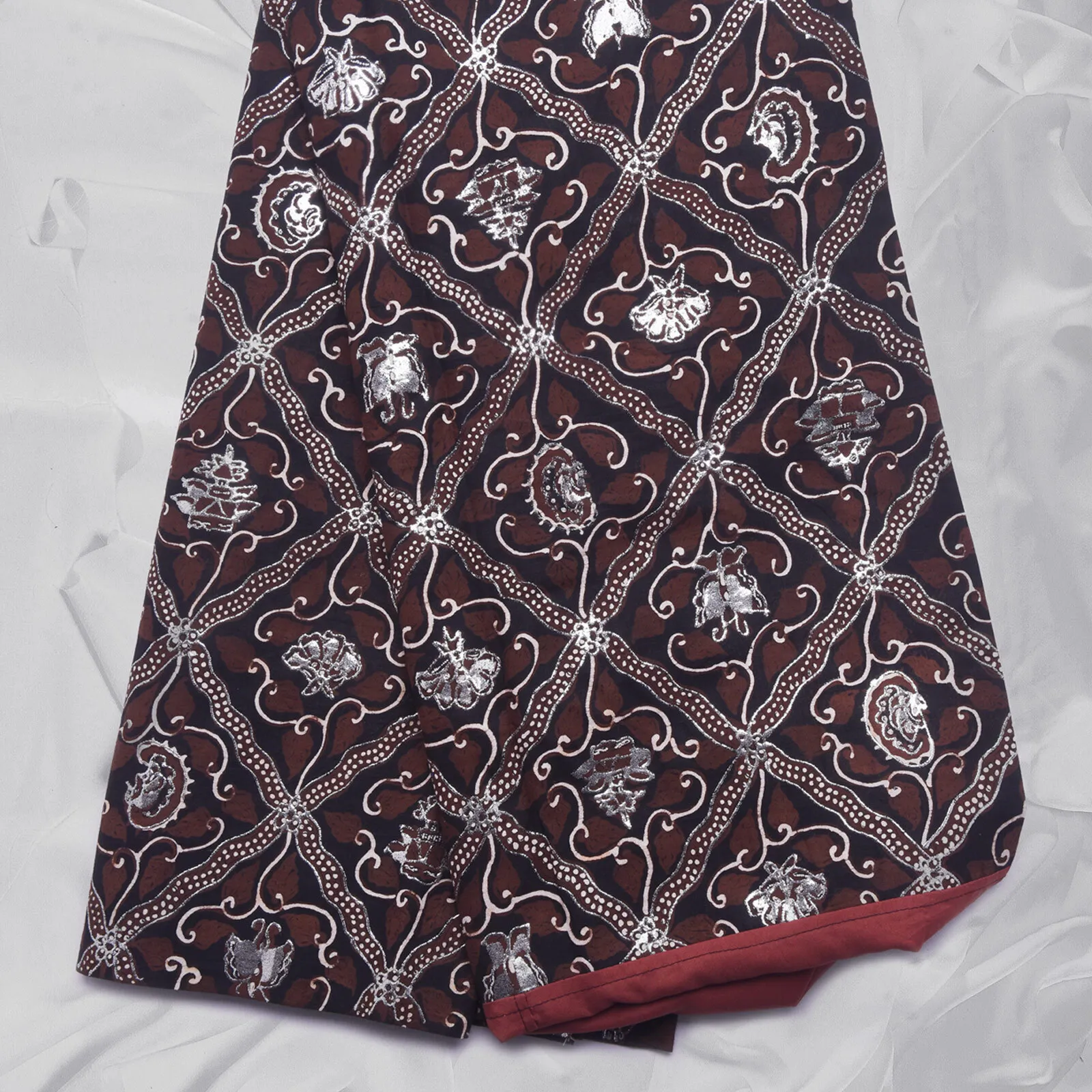 (KAM-130) Kain Pengantin Solo/Sunda/Jogja Sidoluhur Hitam Silver