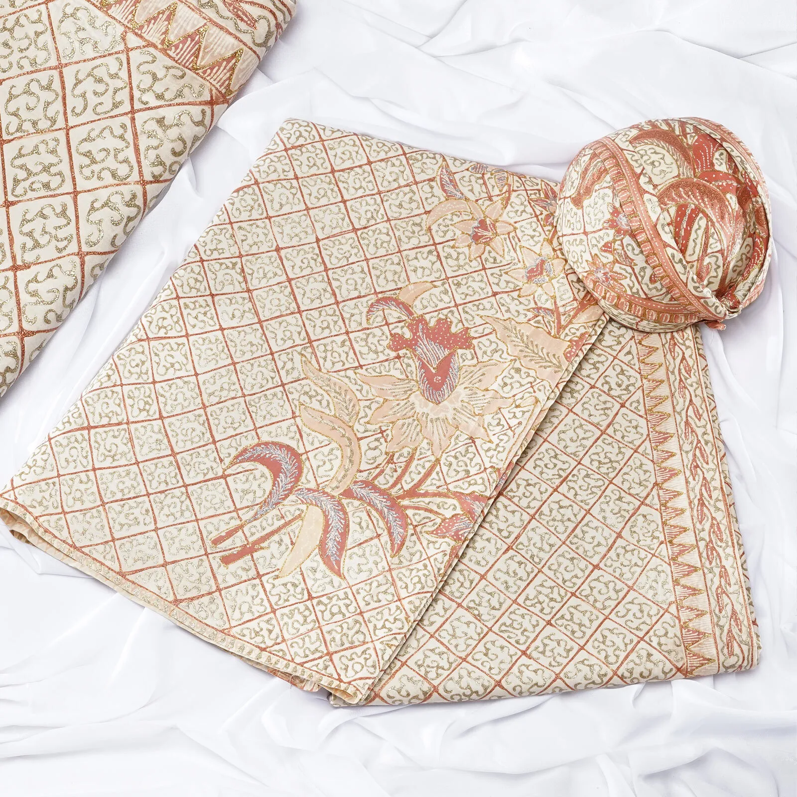 (KOT-072) Kain Sunda Tasik Orange