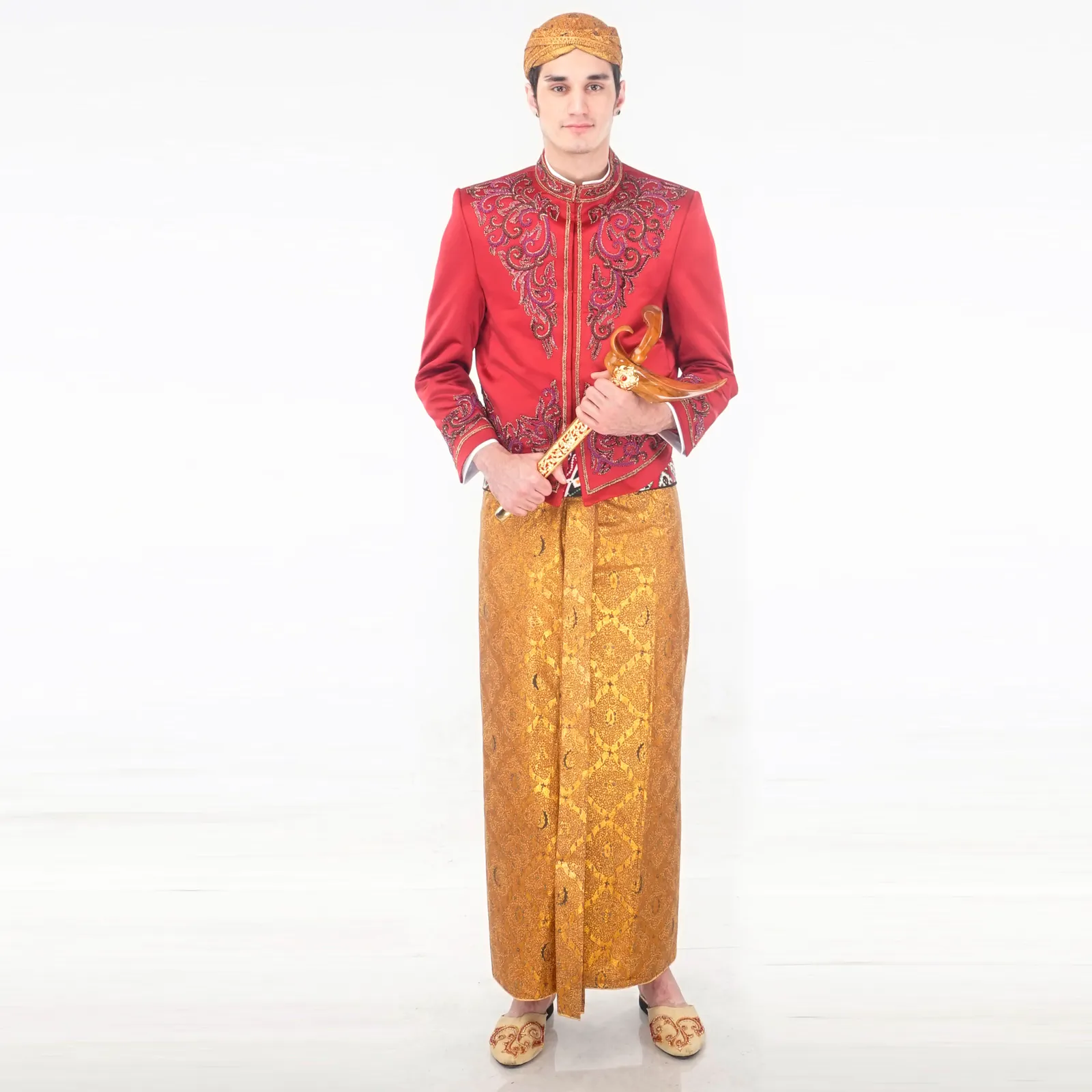 (BJ-084) Beskap Pengantin Merah Toyo