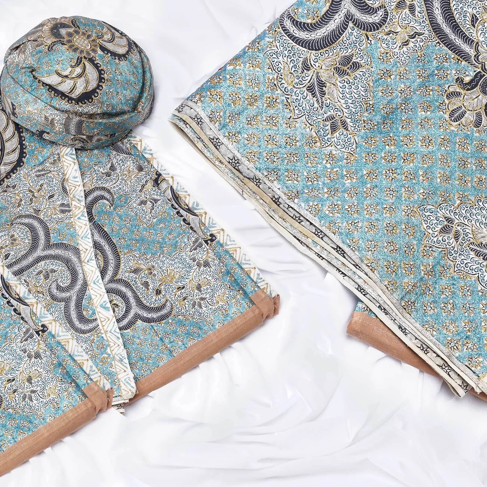 (KOT-073) Kain Sunda/Solo Truntum Buntal Biru