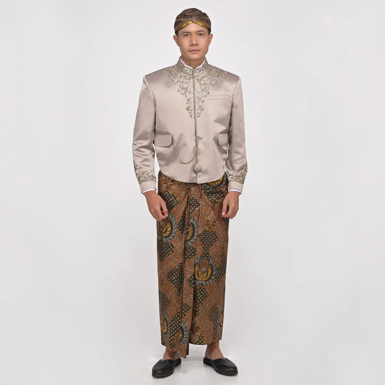 (OTJ-052) Beskap Hijau Olive Payet Atela