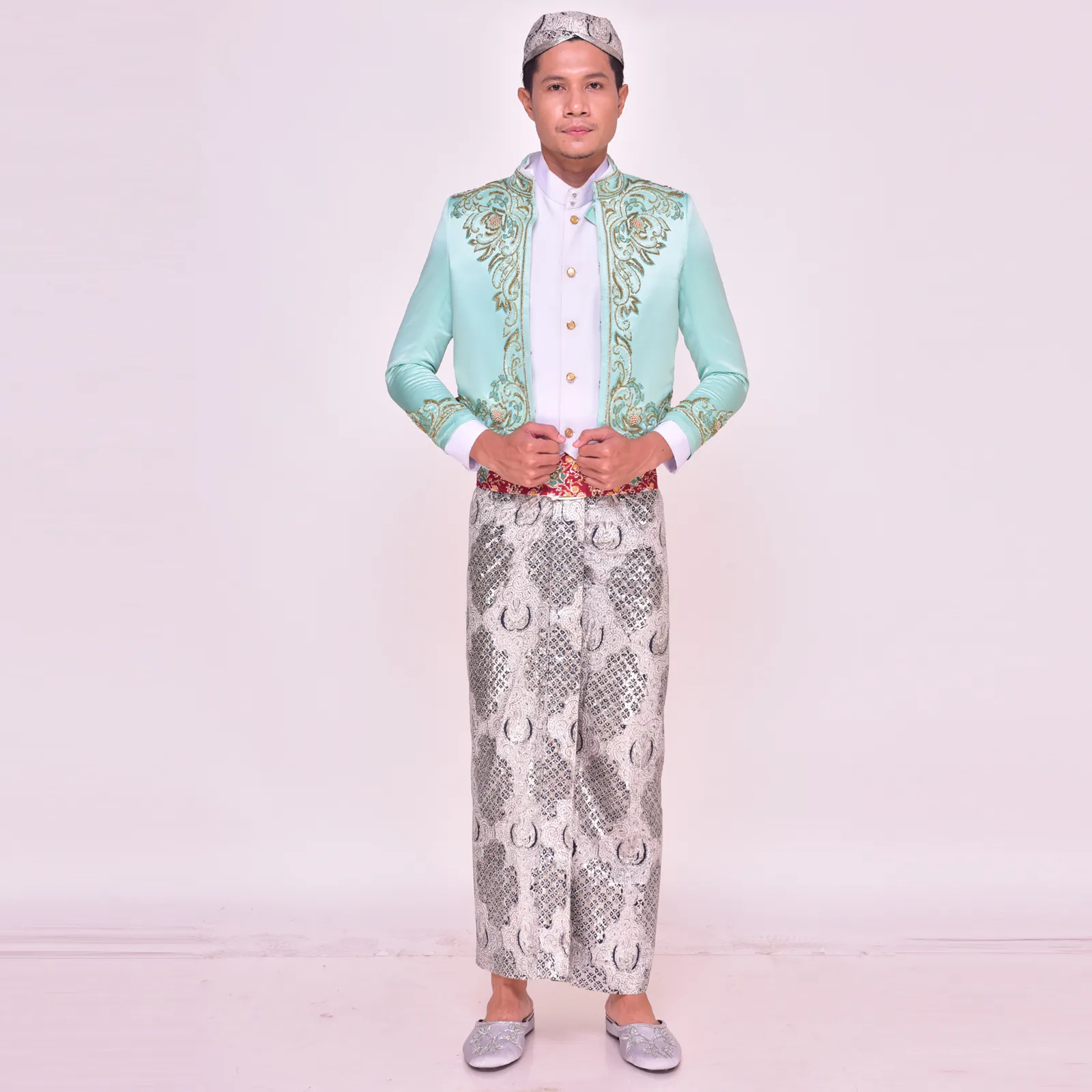 (BJ-141) Beskap Pengantin Hijau Betsi