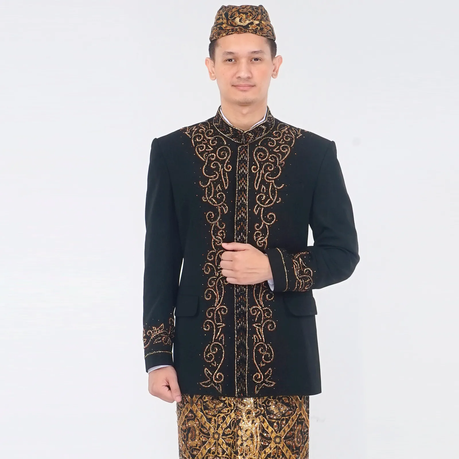 (BS-070) Beskap Pengantin Hitam Kartika II