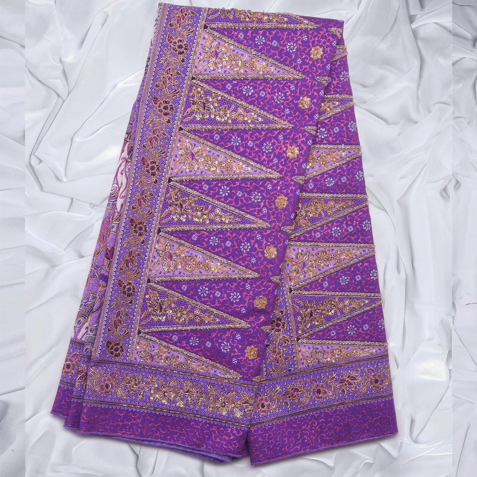 (KAM-116) Kain Pengantin Betawi Ungu Ririn