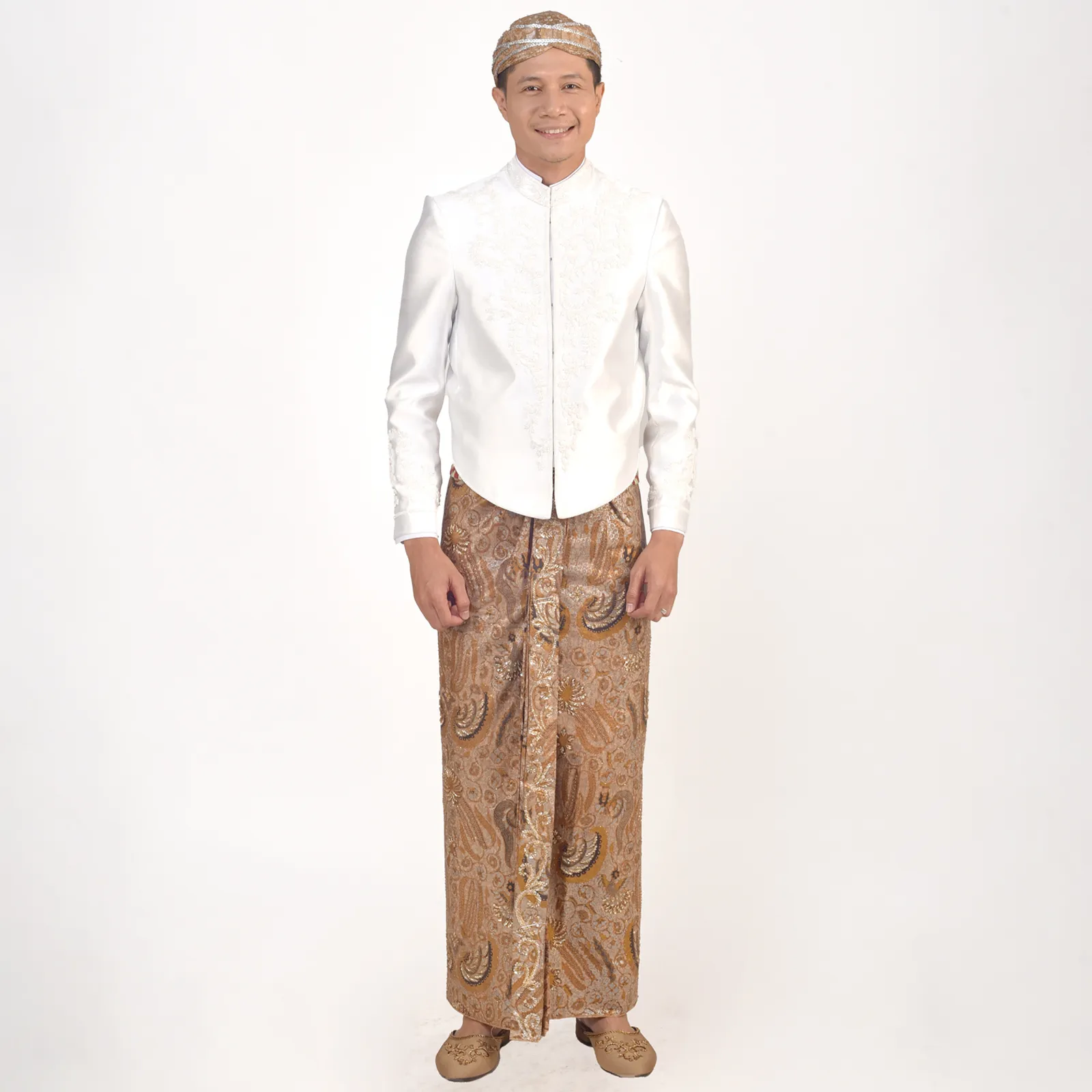 (BJ-170) Beskap Pengantin Putih Diaz