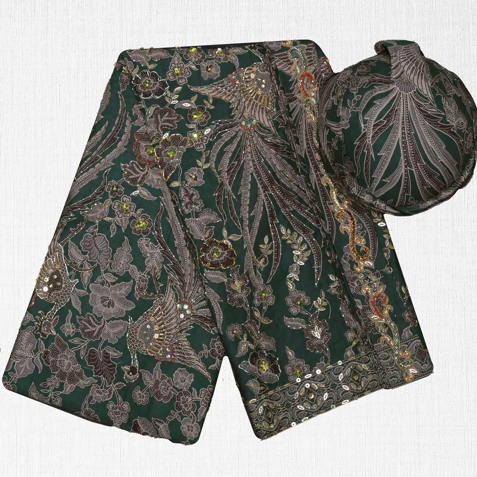 (KAM-153) Kain Pengantin Sunda/Solo Wahyu Temurun Hijau