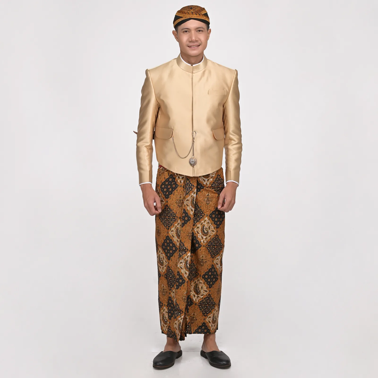 (ATJ-040) Beskap Gold Polos Atela