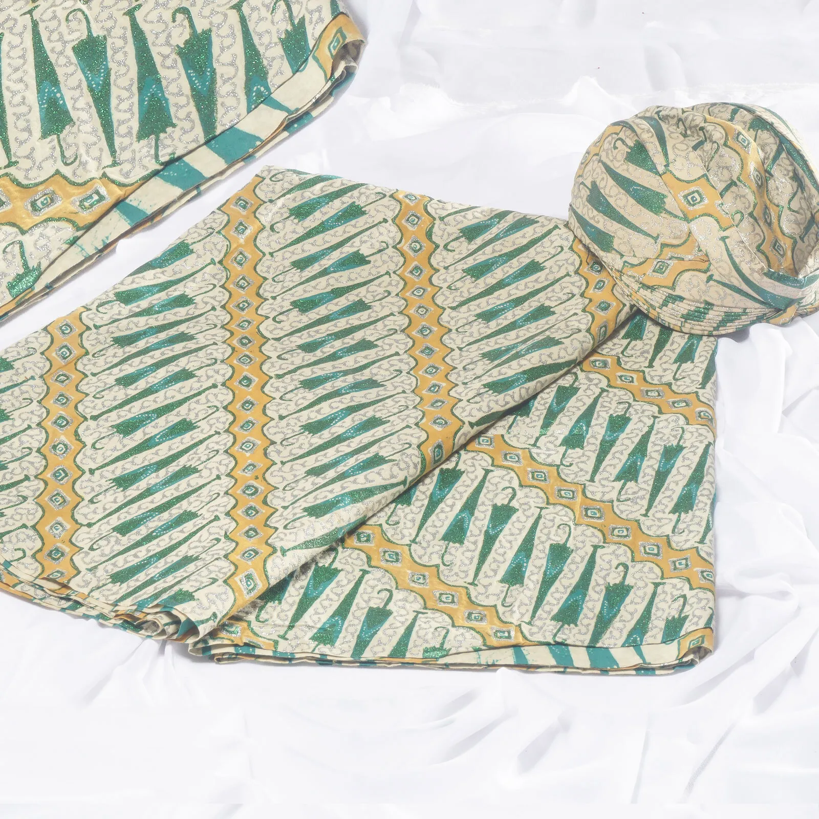 (KAT-031) Kain Sunda Hijau Payung