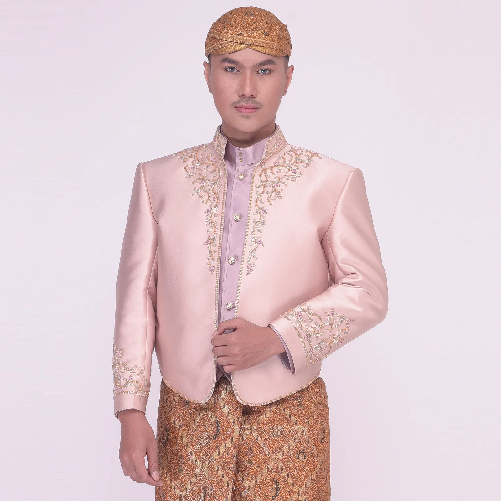 (BJ-162) Beskap Pengantin Rosegold syifa