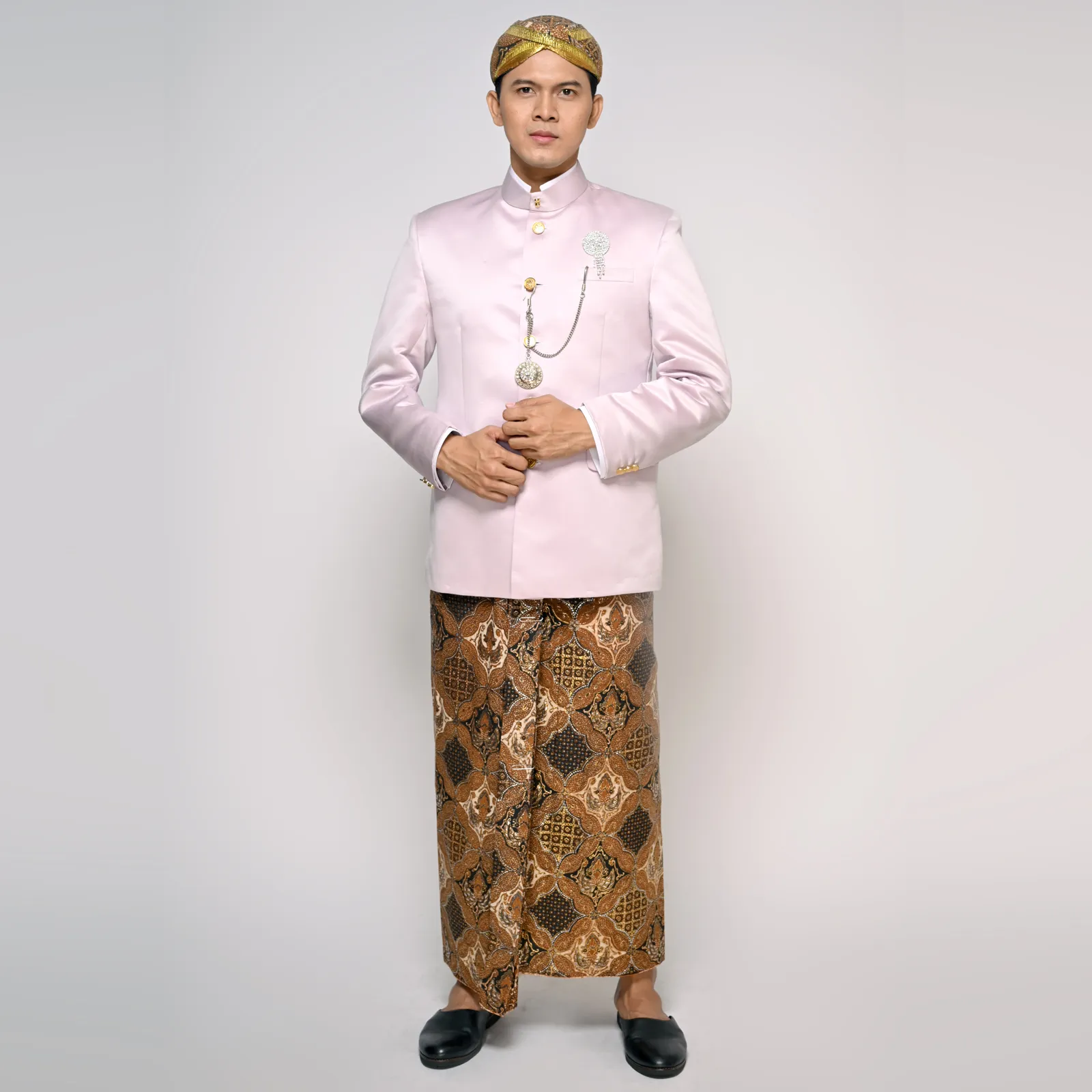 (ATS-040) Beskap Ungu Lilac Polos