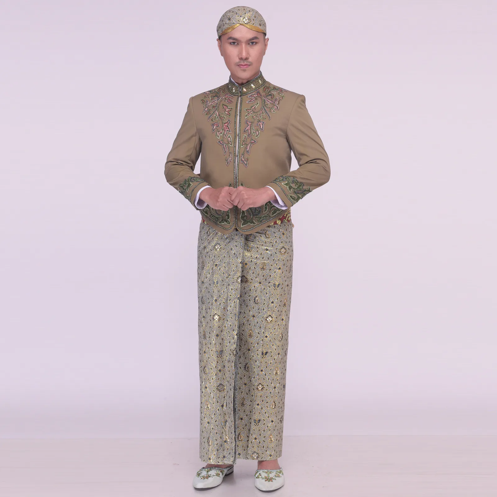 (BJ-156) Beskap Pengantin Hijau Lucy