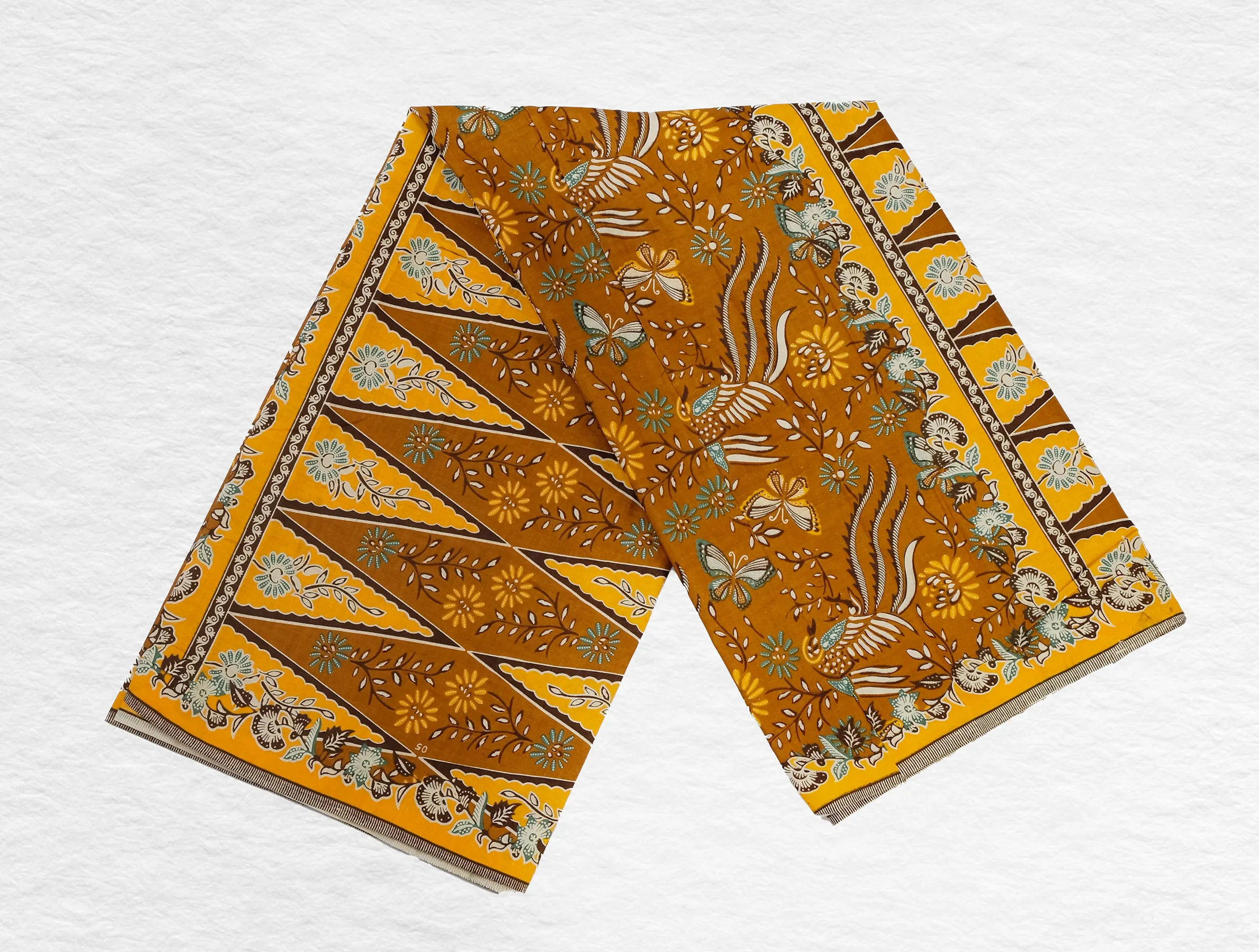 (KAT-101) Kain Betawi Kuning Coklat