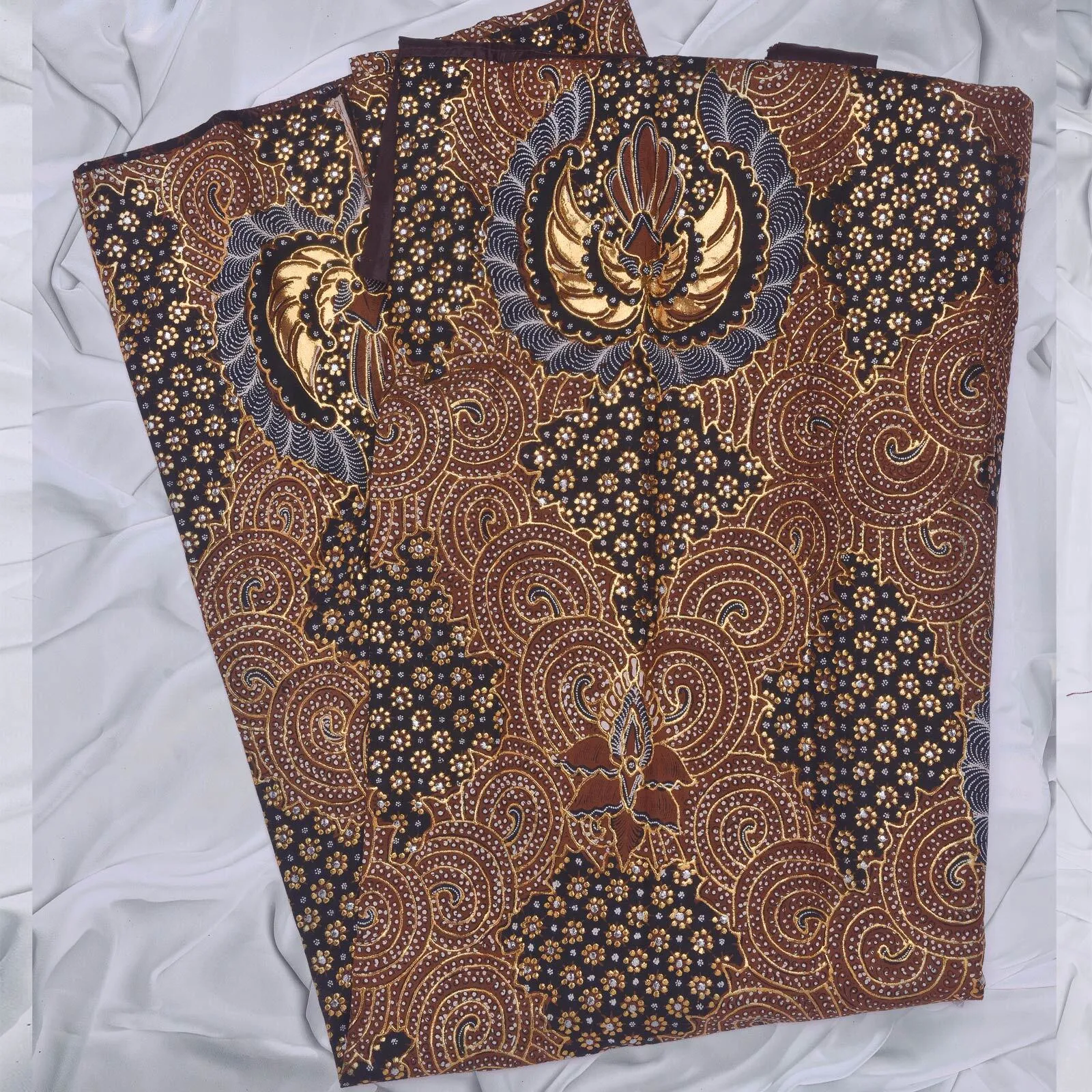 (KOT-116) Kain Sunda/Solo Truntum Ukel Hitam Emas