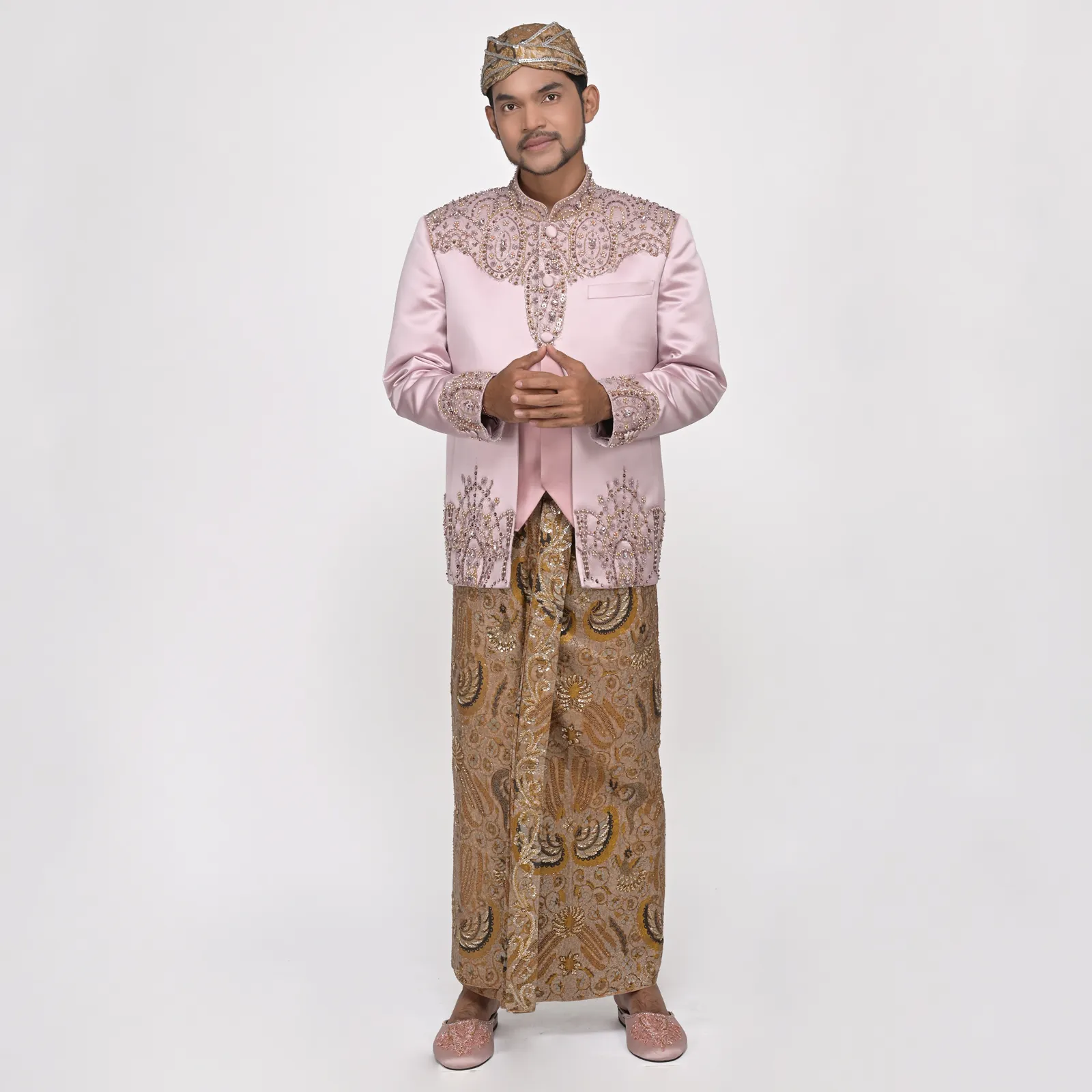 (BS-156) Beskap Pengantin Ungu Lilac