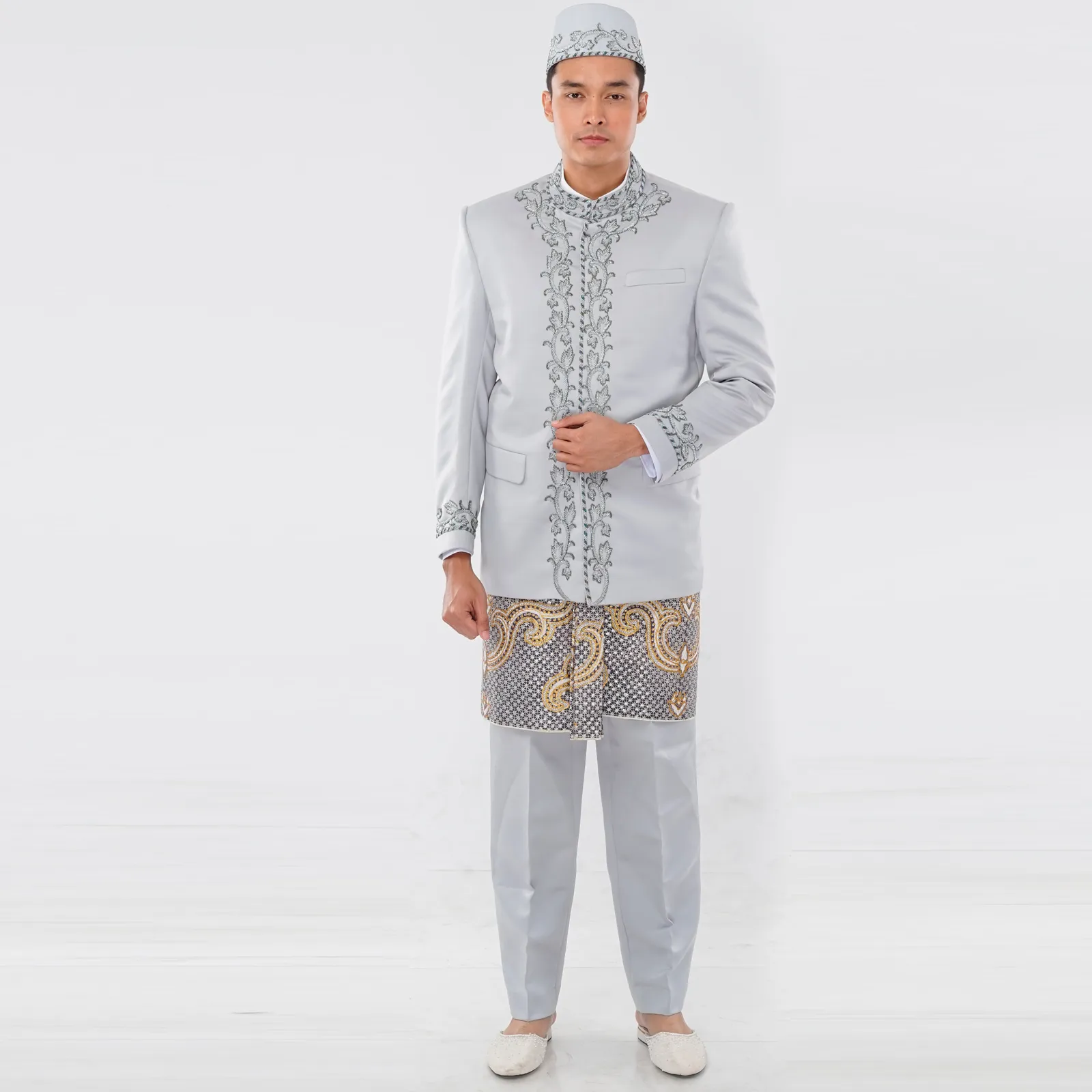 (BOS-038) Beskap Silver Payet Motif