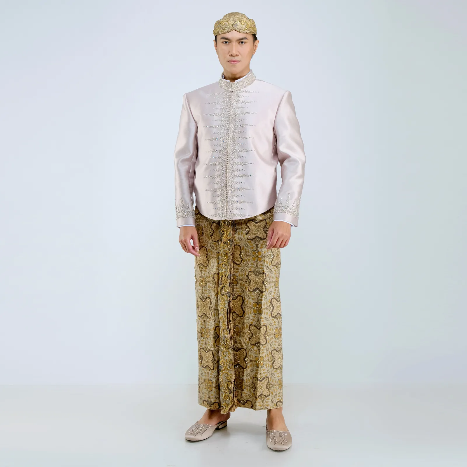 (BJ-198) Beskap Pengantin Rosegold Baby Pink (Jawa)