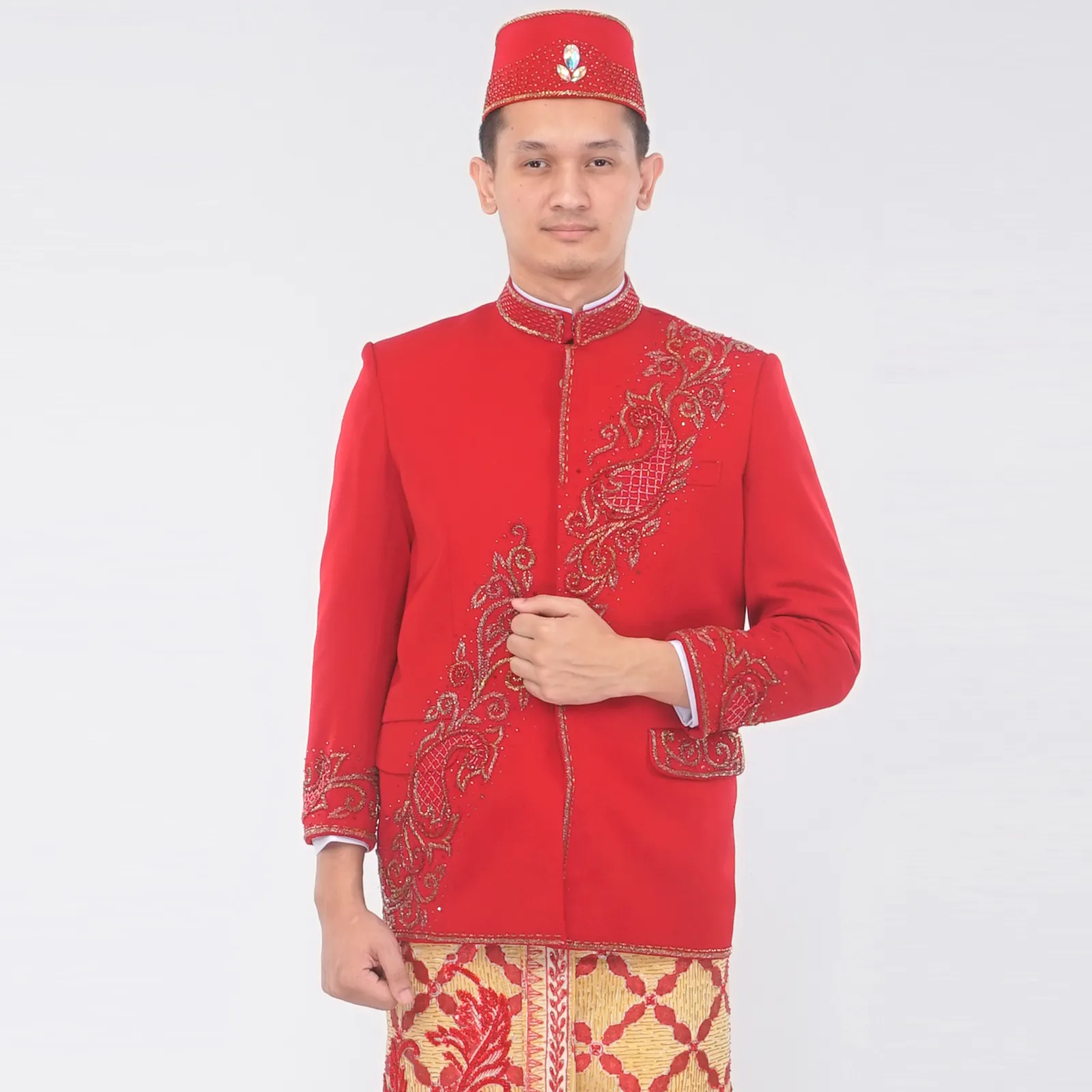 (BS-078) Beskap Pengantin Merah Agus JHCC