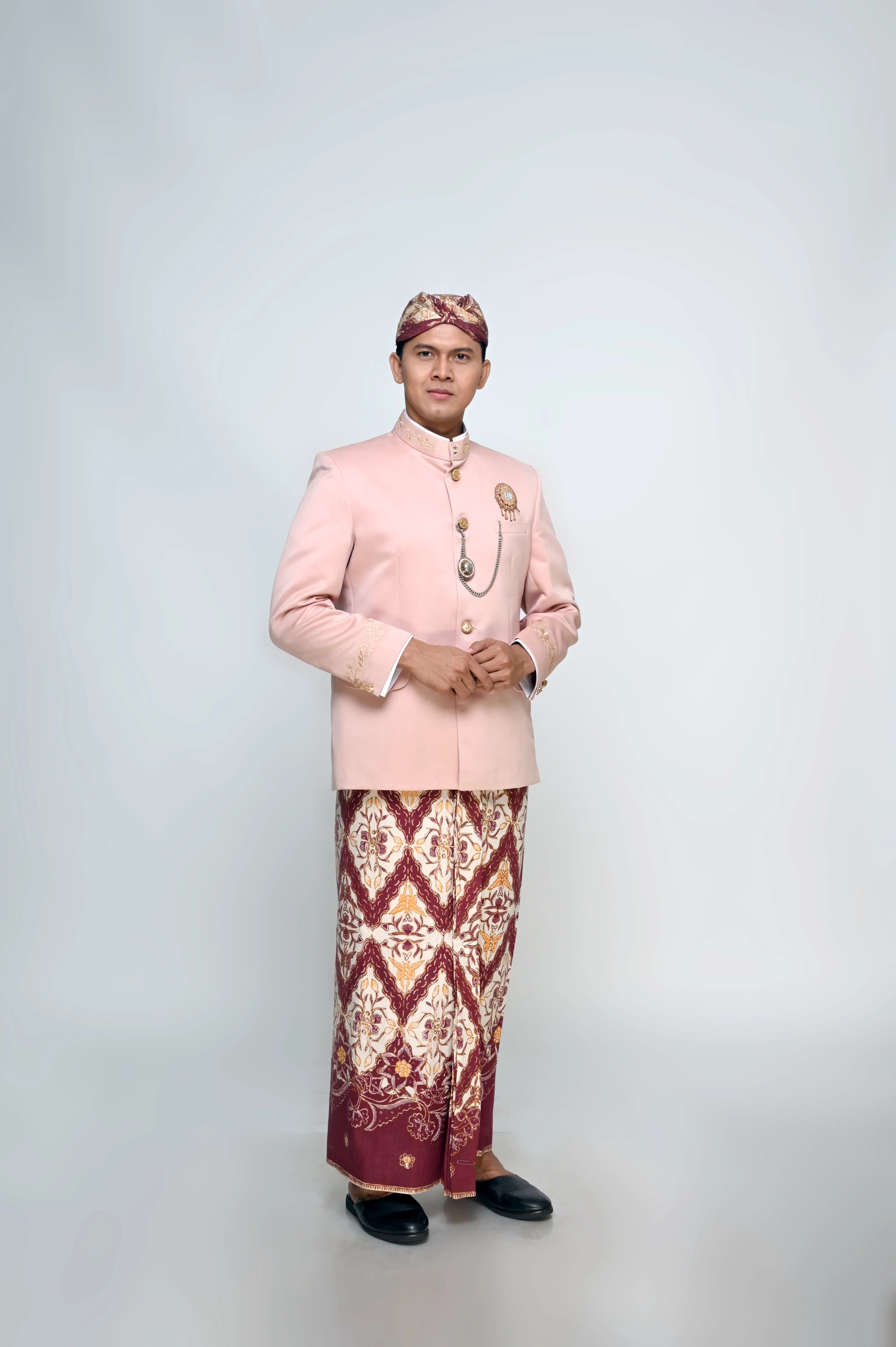 (ATS-042) Beskap Rosegold Muda Bordir