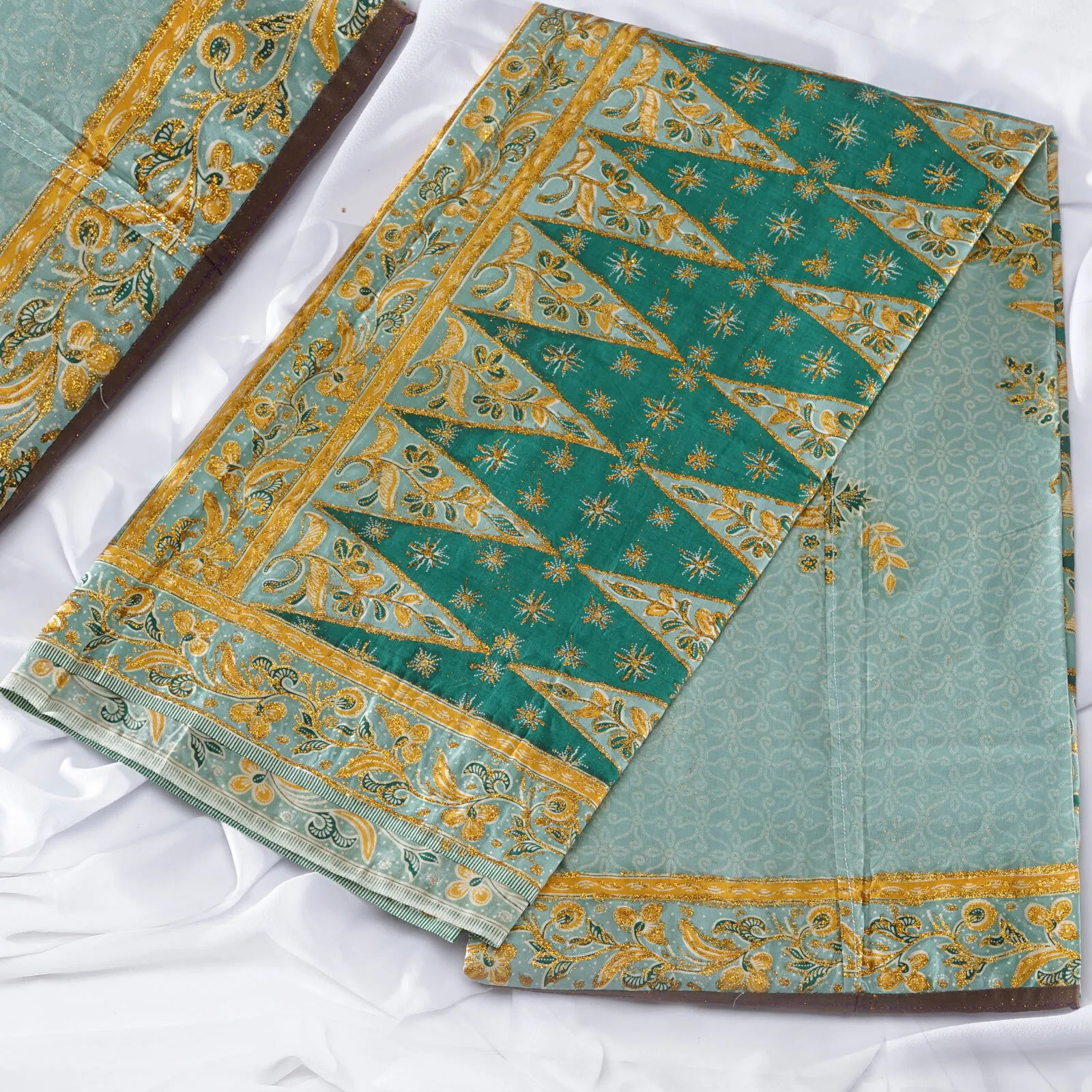 (KAM-005) Kain Pengantin Betawi Hijau Mint Dian