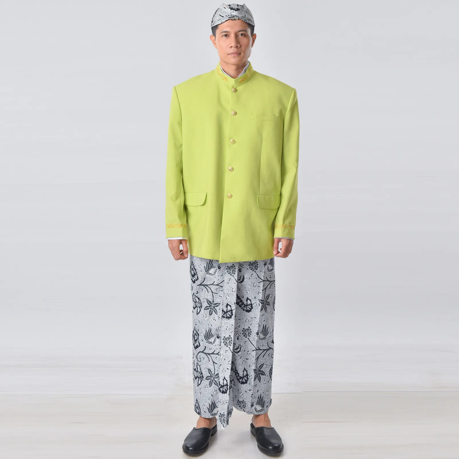 (ATS-010) Beskap Hijau Escada Bordir