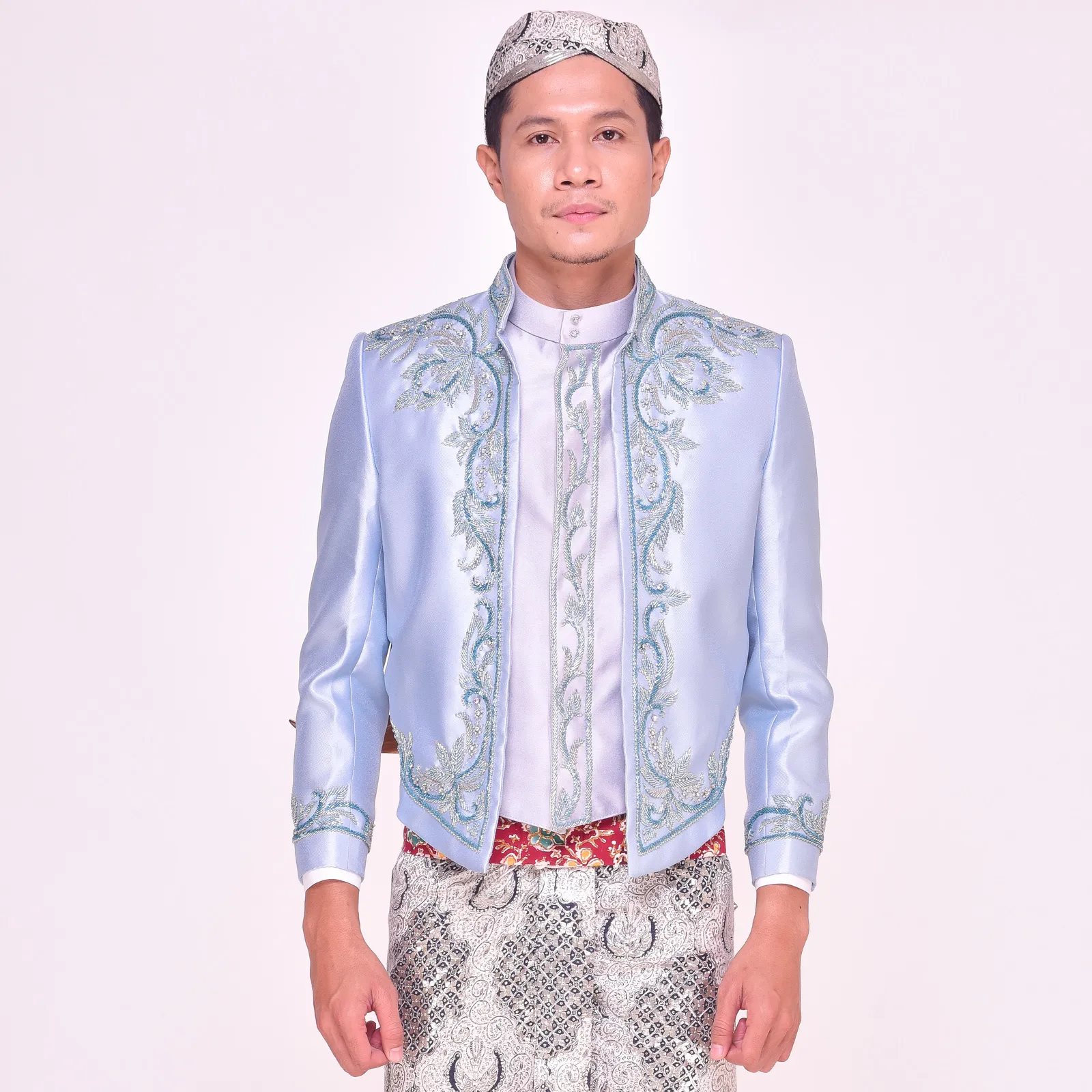 (BJ-143) Beskap Pengantin Biru Tya