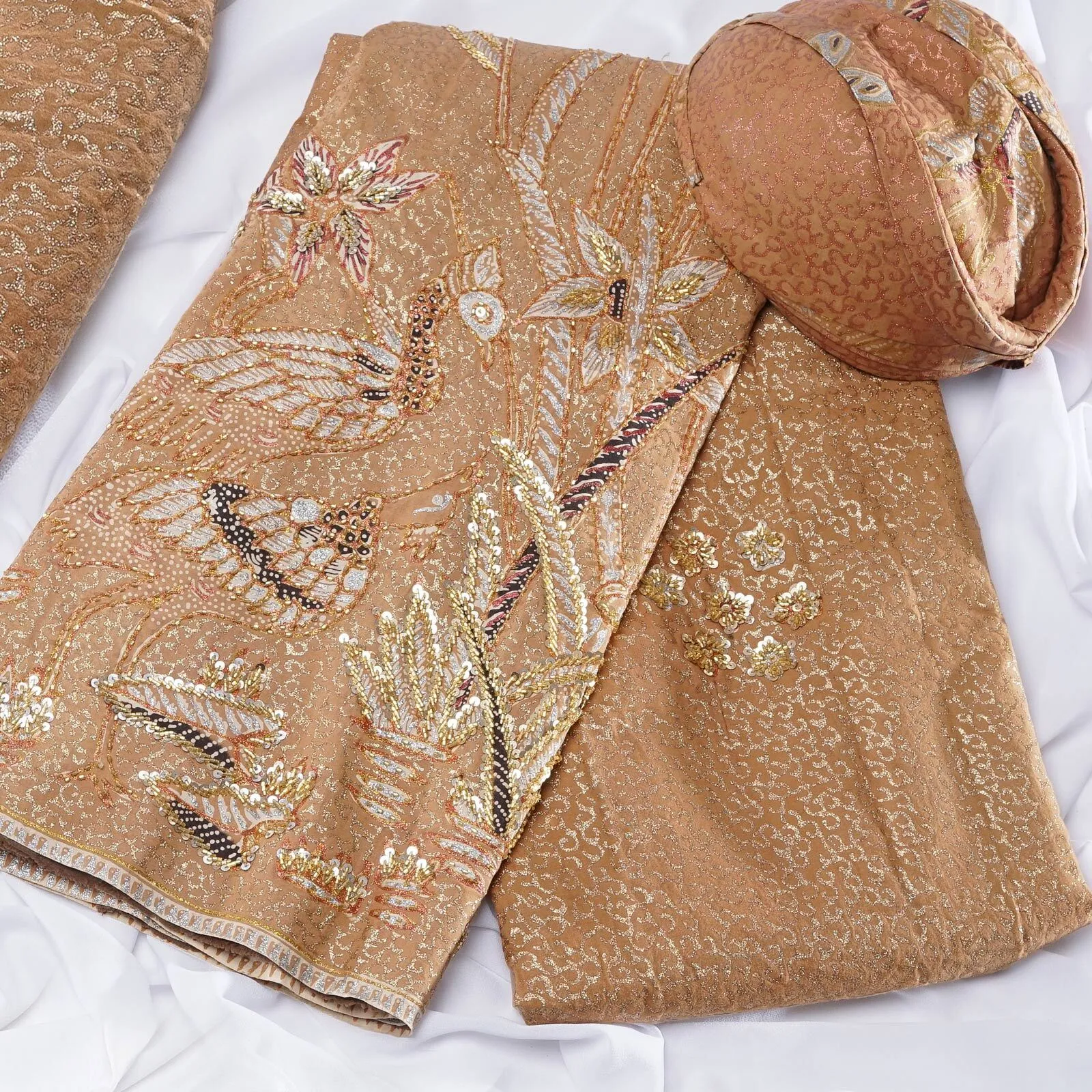 (KAM-023) Kain Pengantin Sunda Coklat Juhana