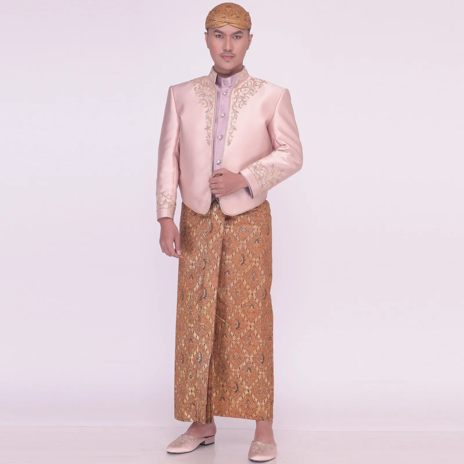 (BJ-162) Beskap Pengantin Rosegold syifa