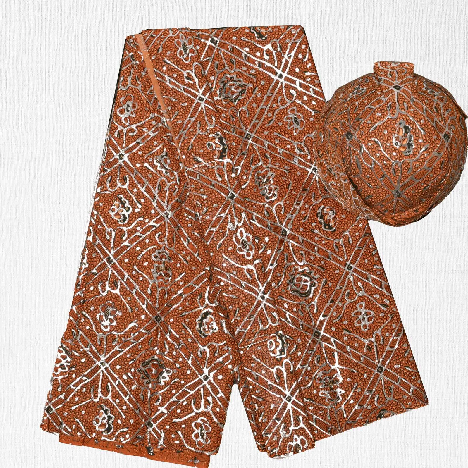 (KAM-151) Kain Pengantin Solo Sidomukti Coklat Isha