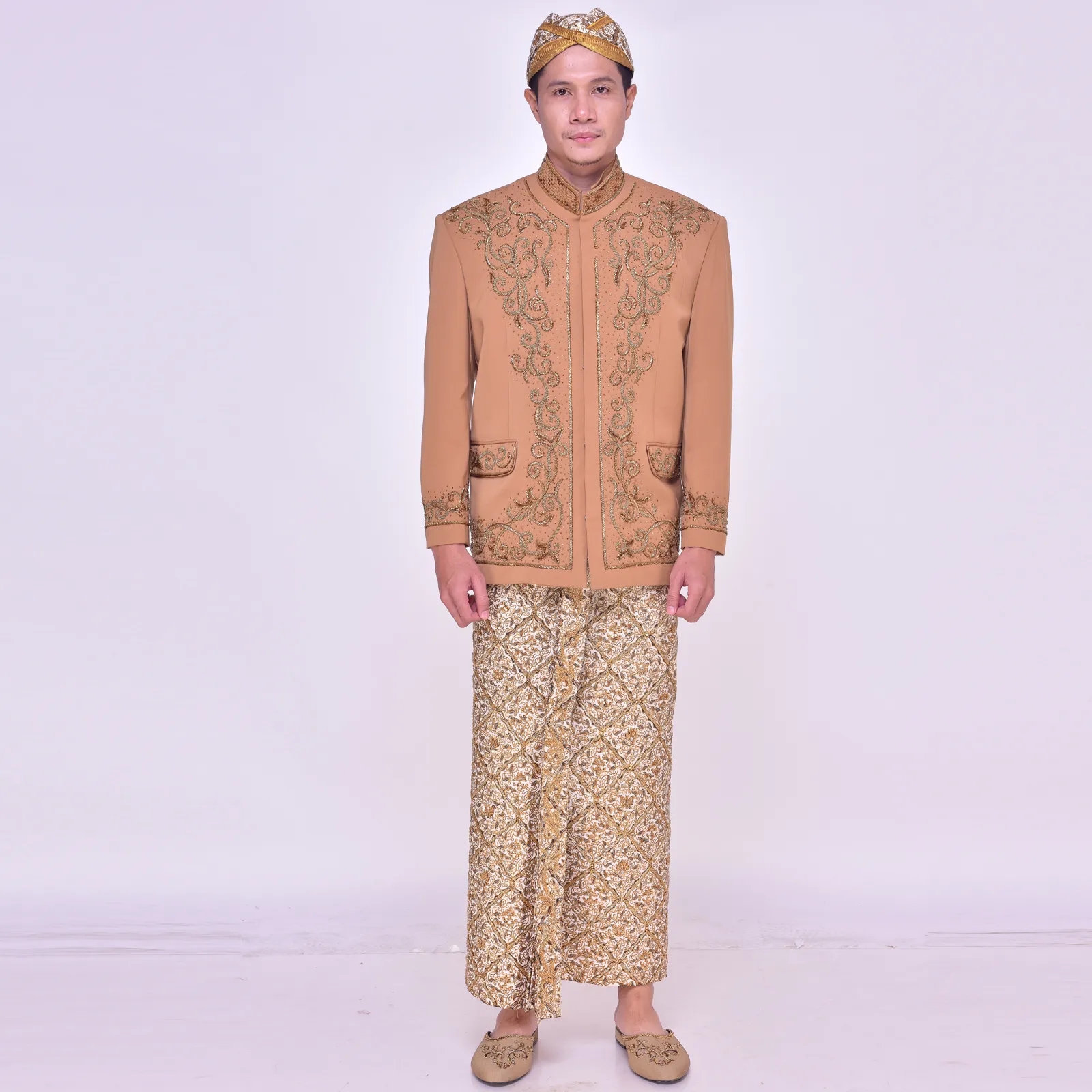 (BS-108) Beskap Pengantin Coklat Morisya