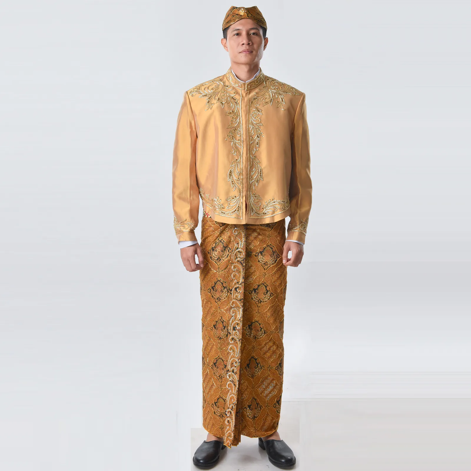 (BJ-067) Beskap Pengantin Emas Vivi