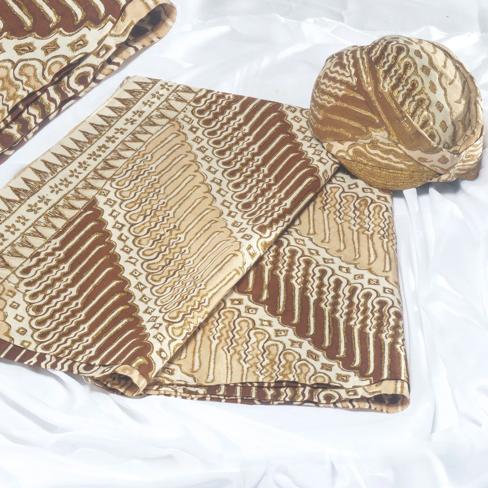 (KAT-020) Kain Sunda Coklat Galiga