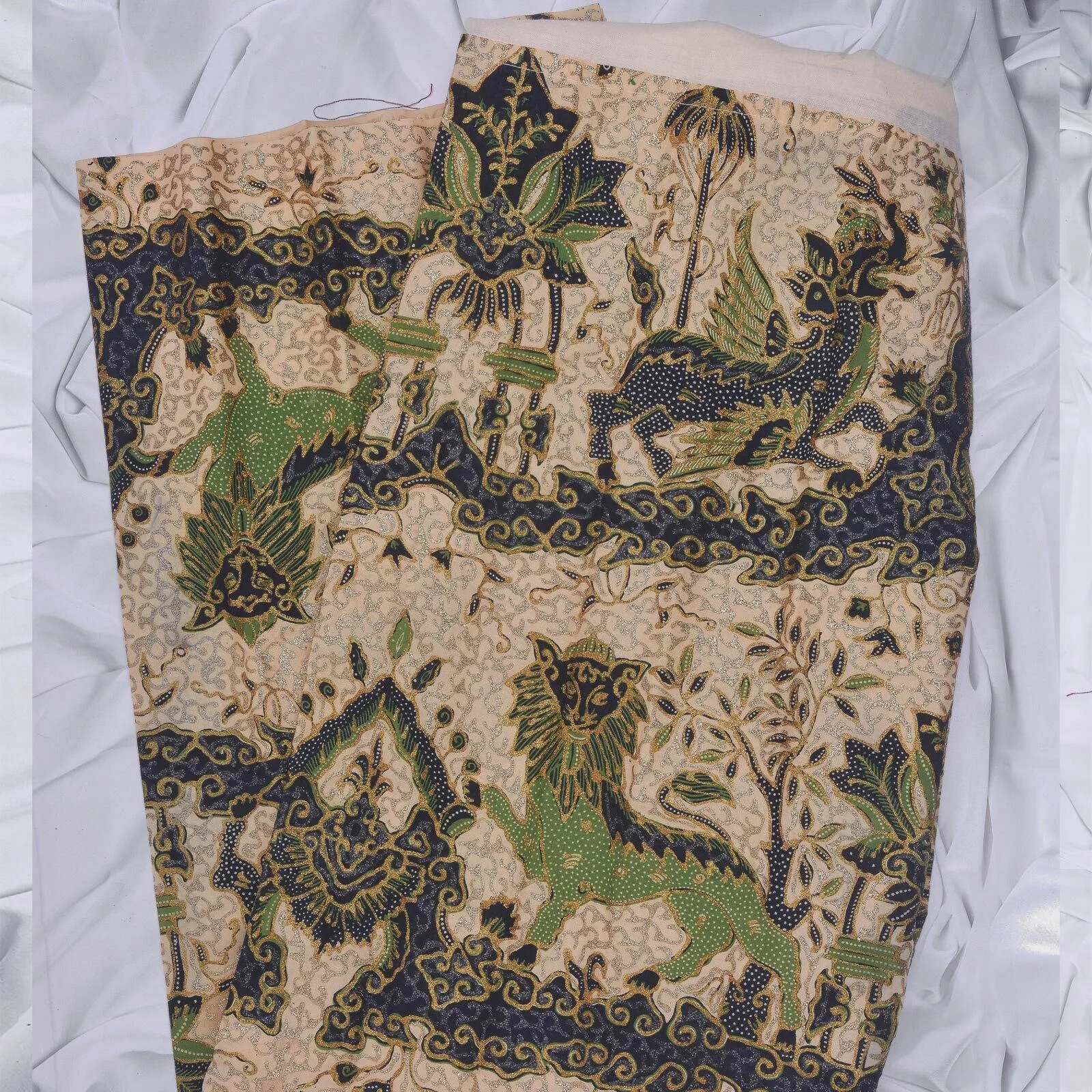 (KOT-118) Kain Sunda Sisingaan Hijau