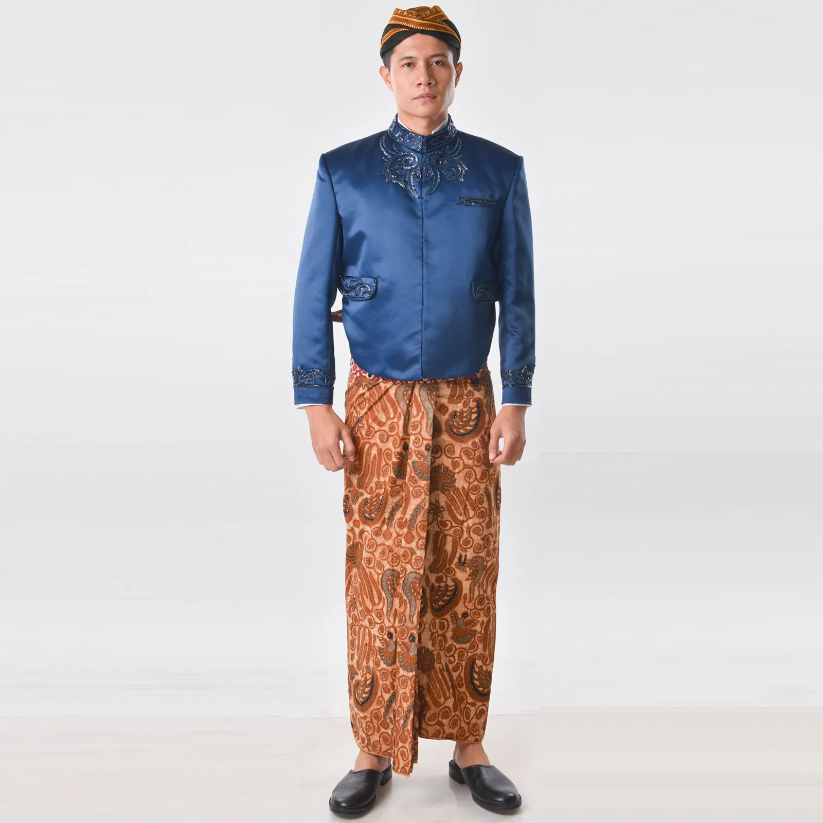 (OTJ-006 ) Beskap Biru Navy Payet Atela