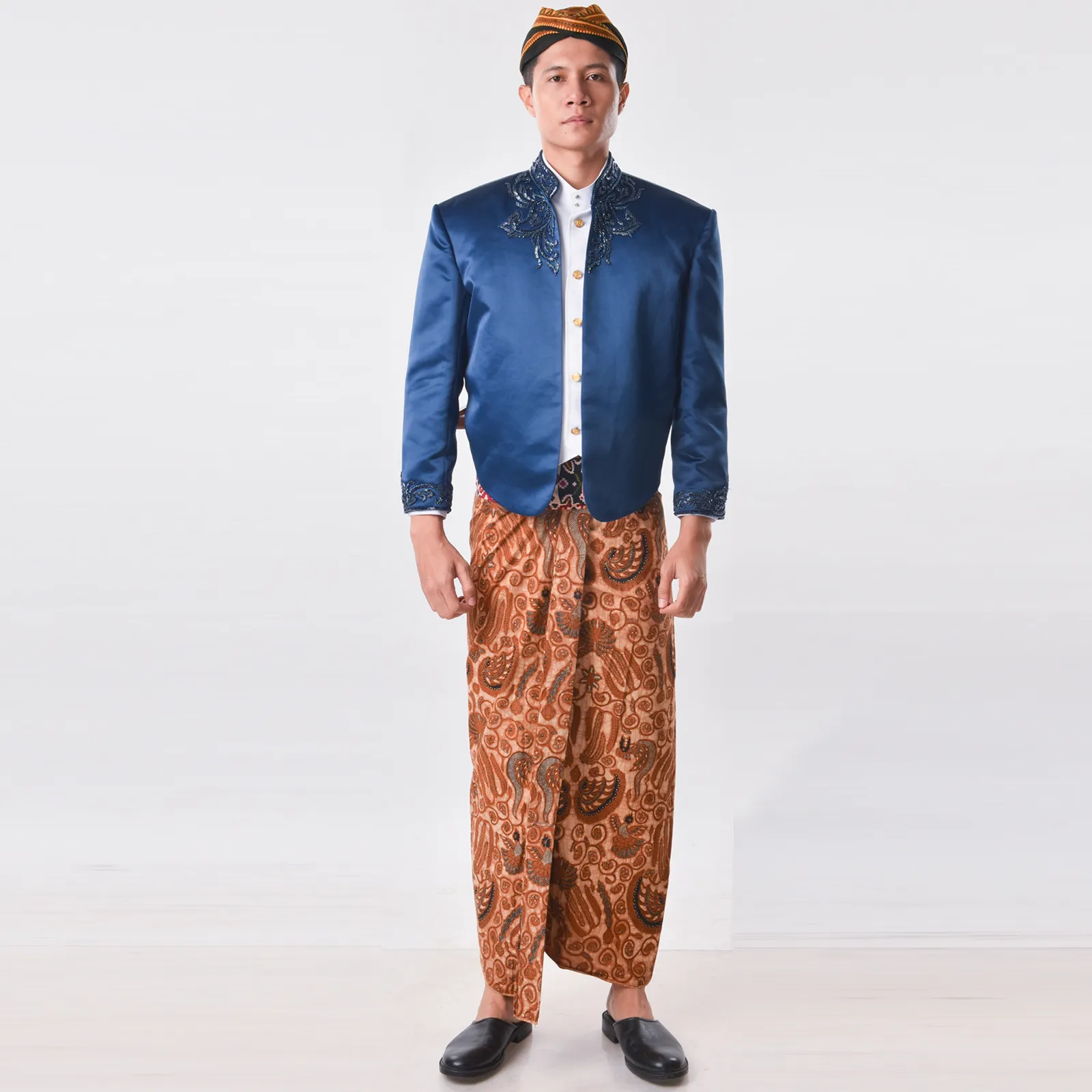 (OTJ-007) Beskap Biru Navy Payet Sikepan