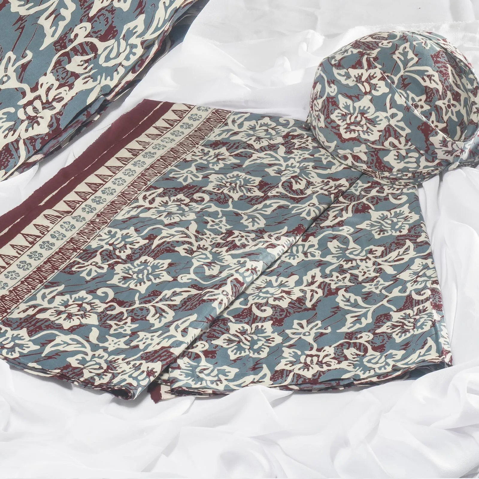 (KAT-077) Kain Sunda Tangkai Biru