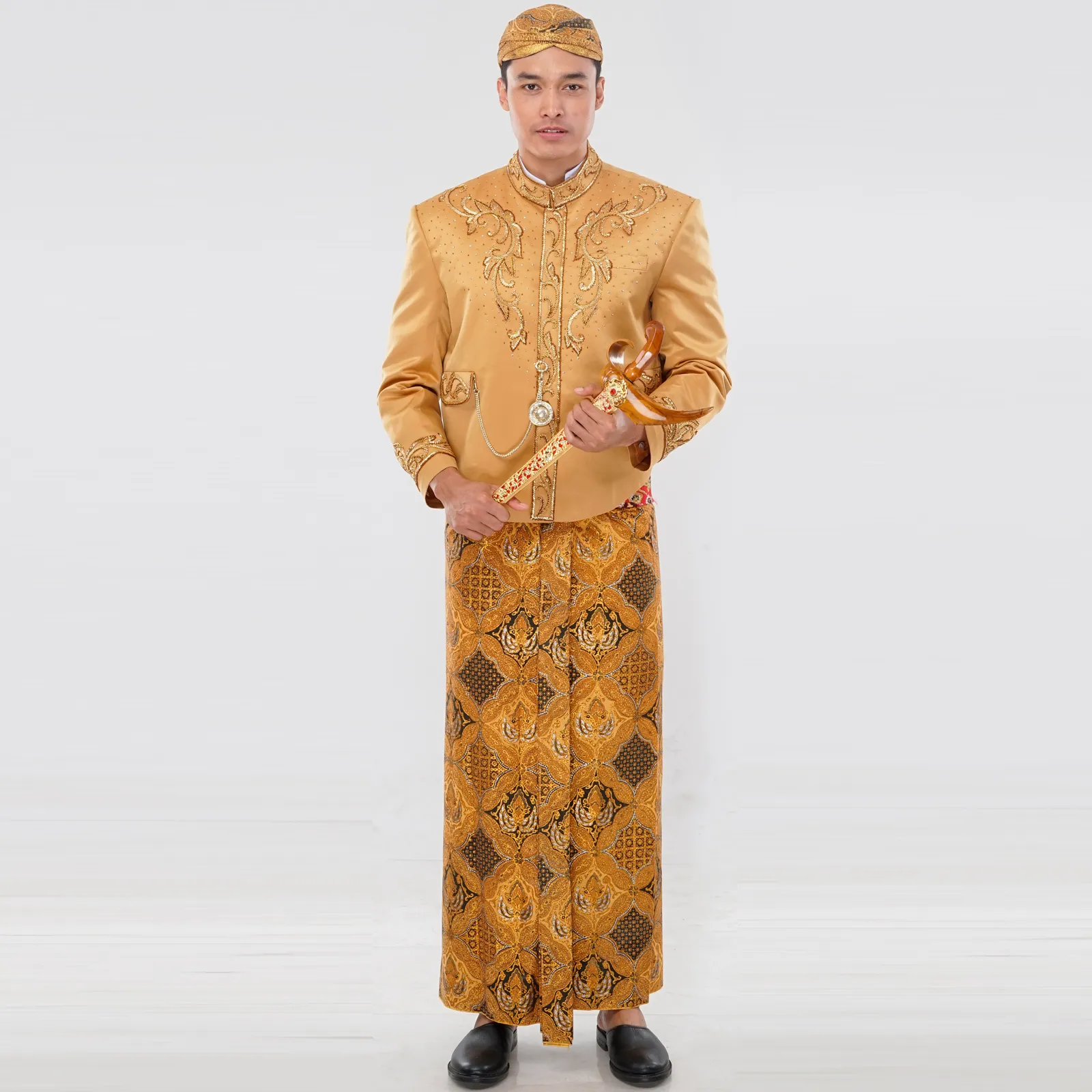 (OTJ-017) Beskap Gold Payet Baru Atela