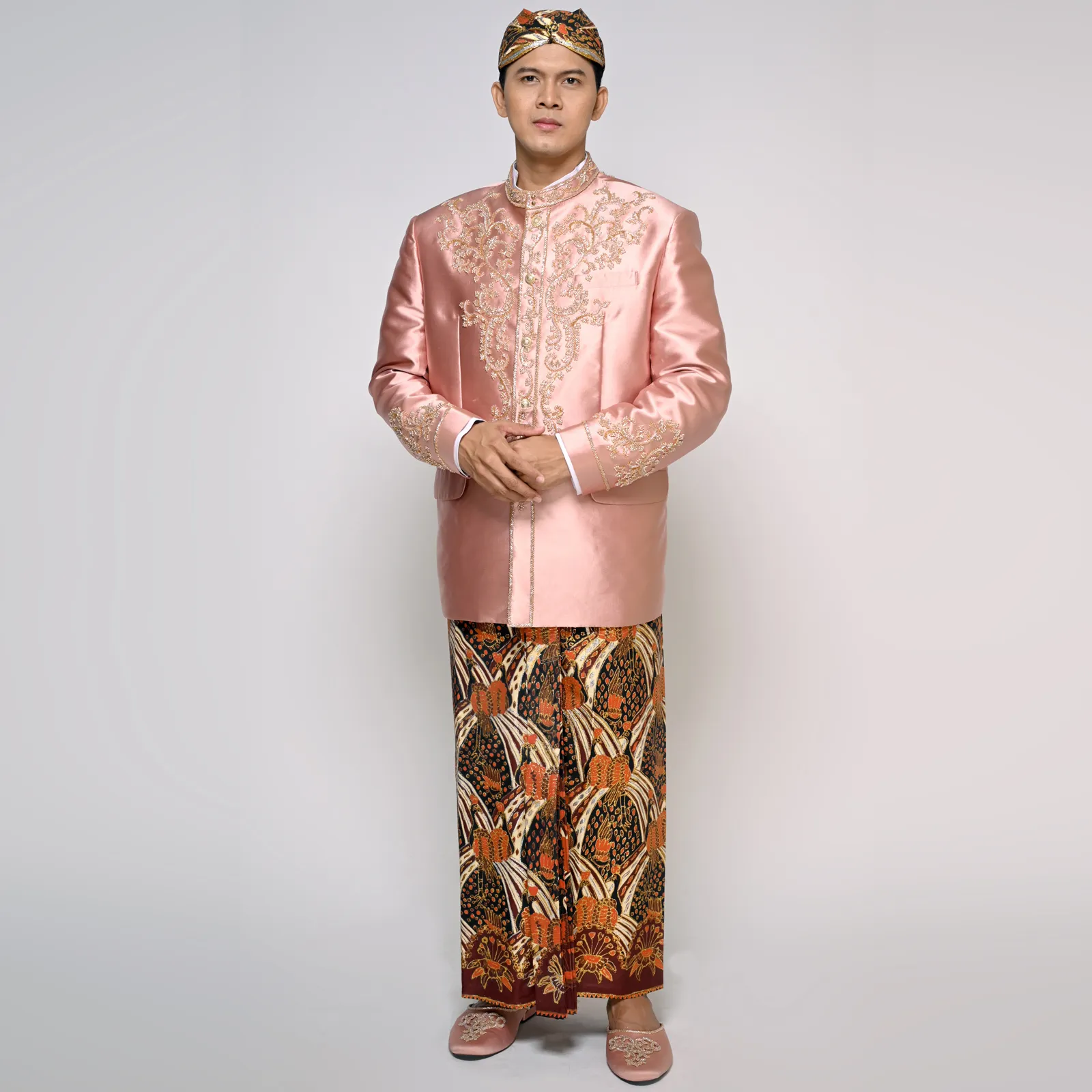 (BS-165) Beskap Pengantin Rosegold Minerva