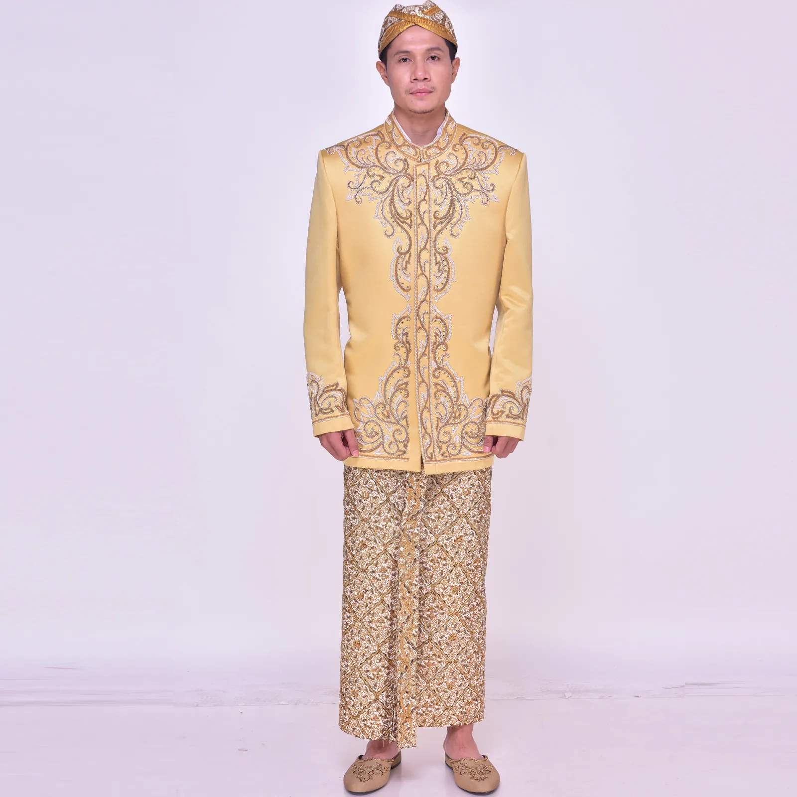 (BS-138) Beskap Pengantin Emas Irvan