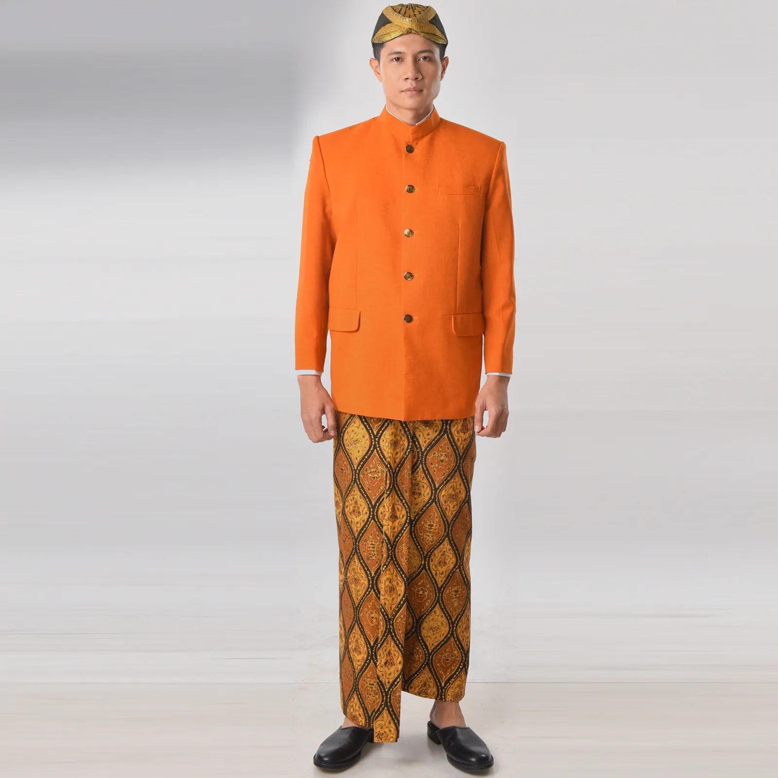 (ATS-024) Beskap Orange Polos