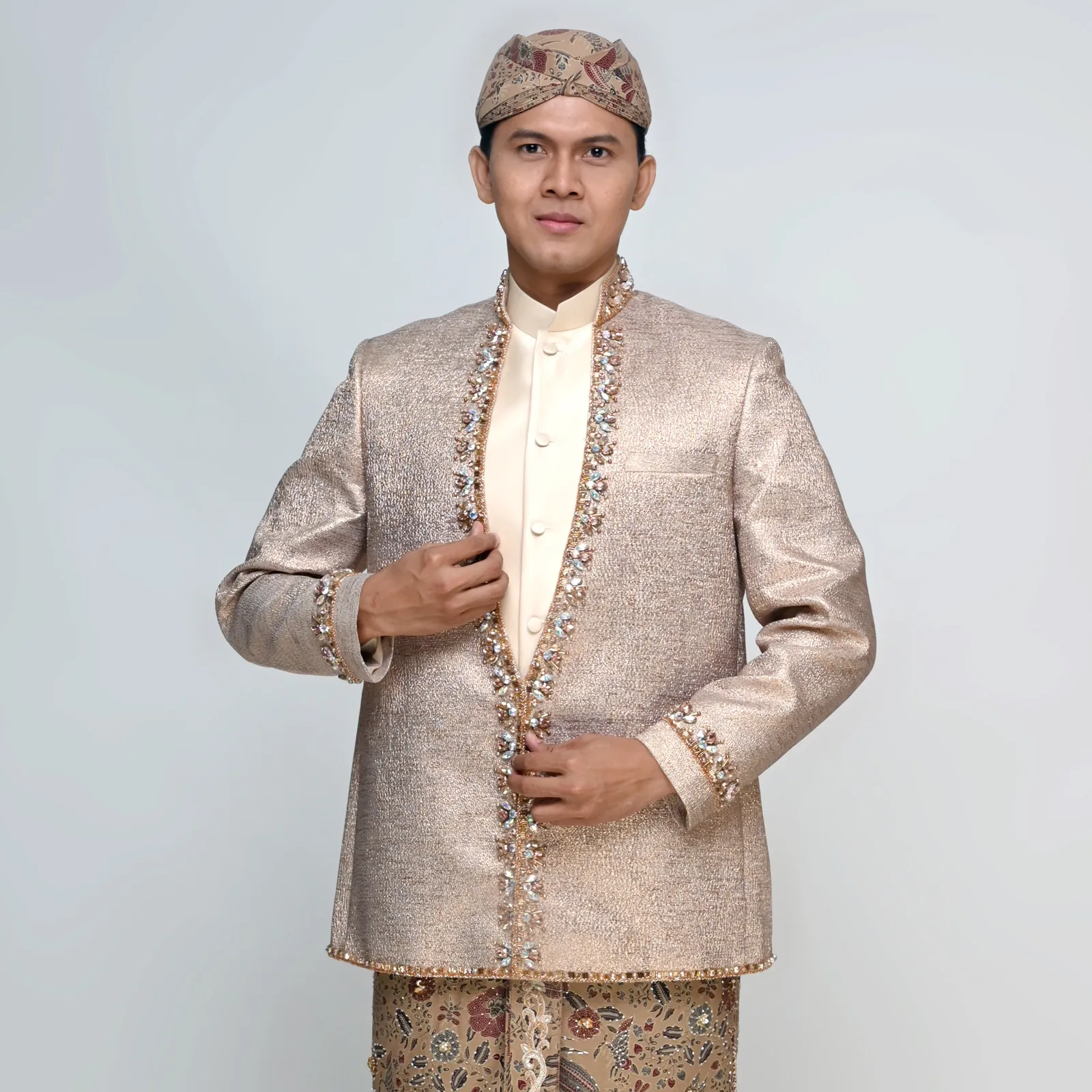 (BS-168) Beskap Pengantin Nude Indies