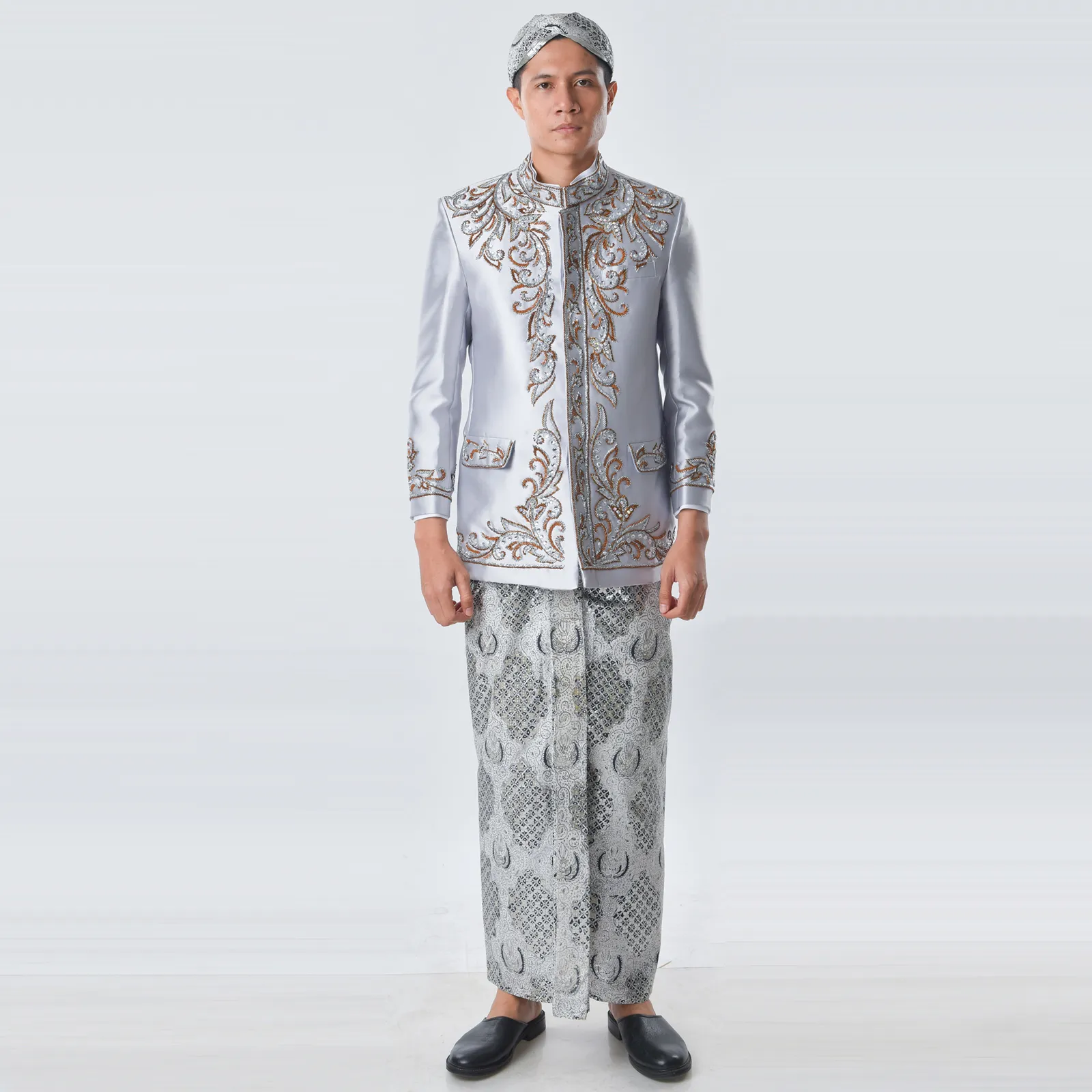 (BS-094) Beskap Pengantin Silver Tembaga Aldila