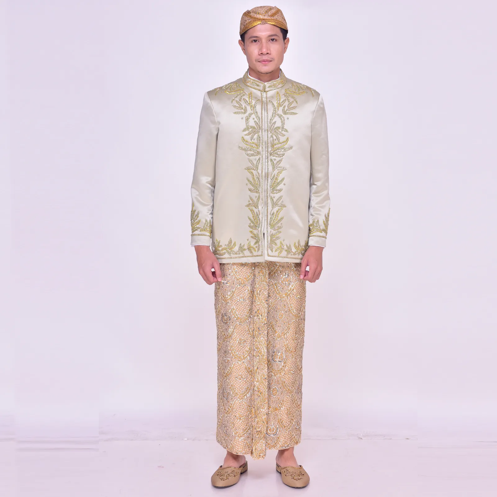 (BS-137) Beskap Pengantin Hijau Mint Stock