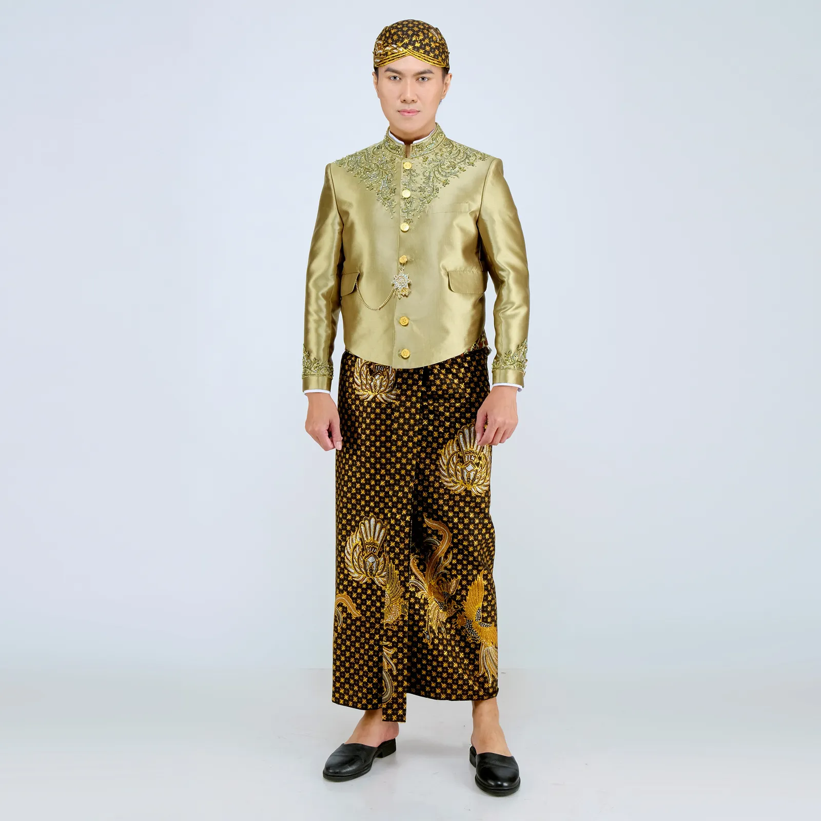 (OTJ-056) Beskap Hijau Terang Payet Baru Atela