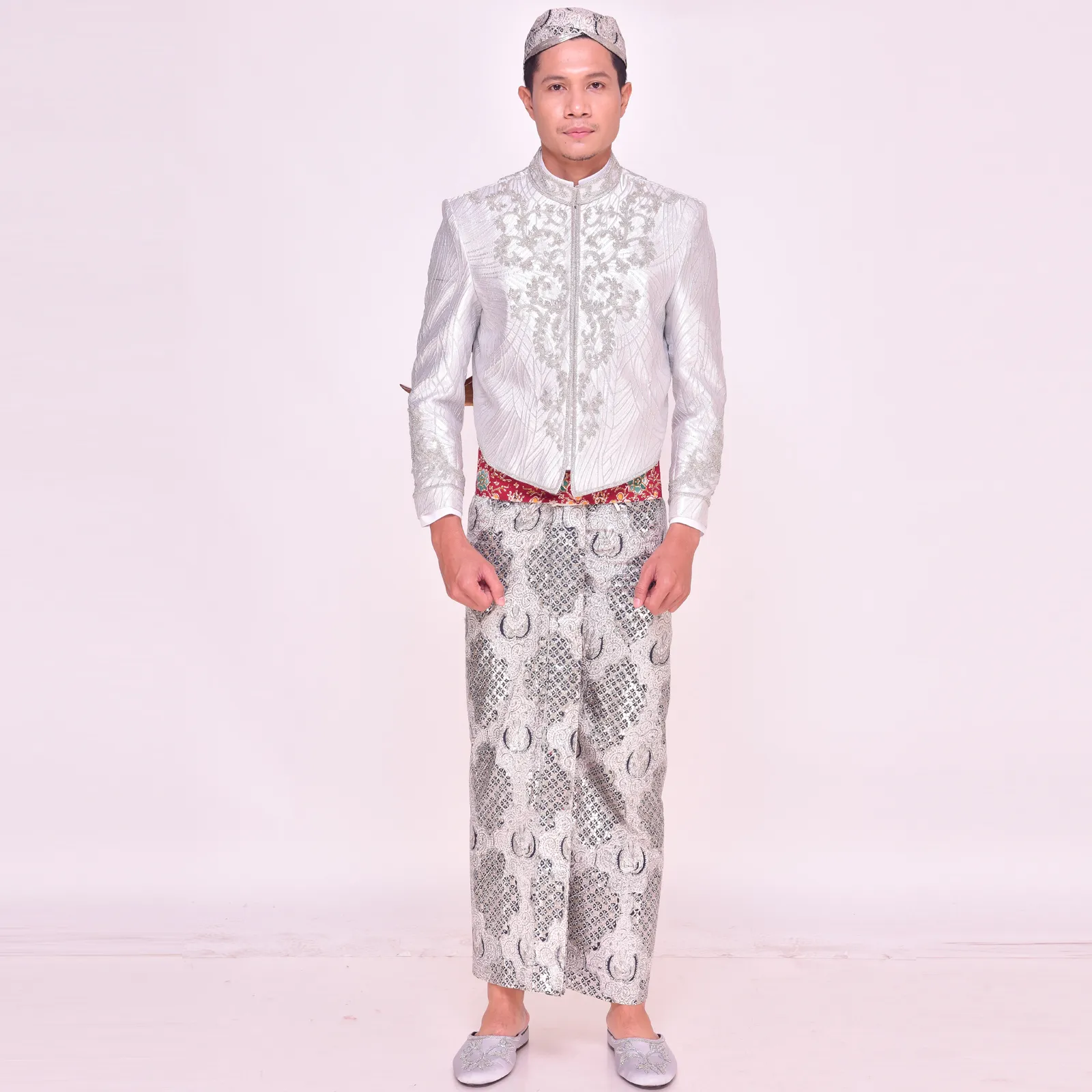 (BJ-137) Beskap Pengantin Silver Paris