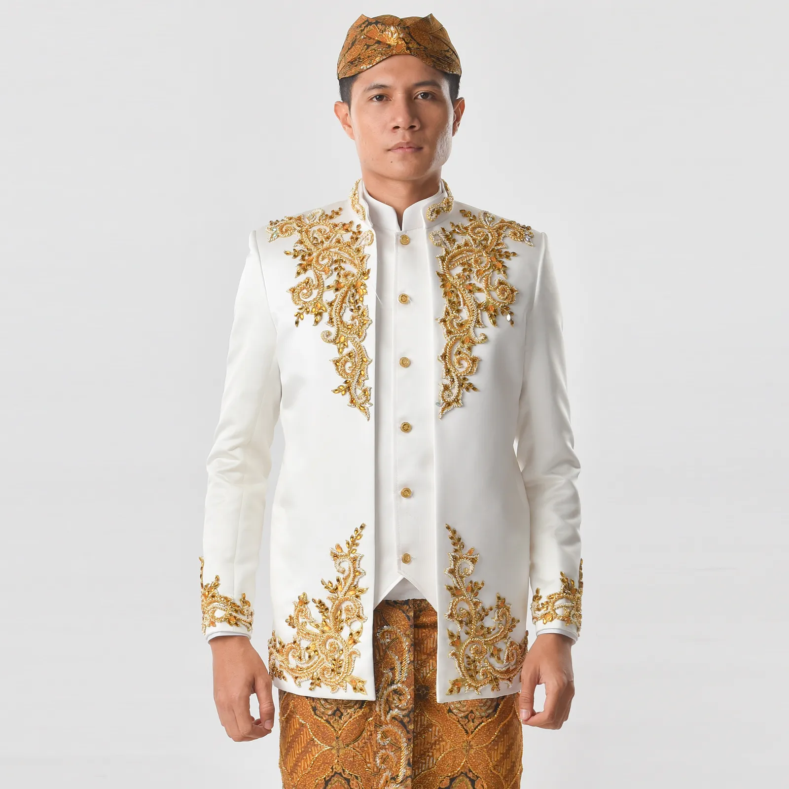 (BS-027) Beskap Pengantin BW Emas Erwin